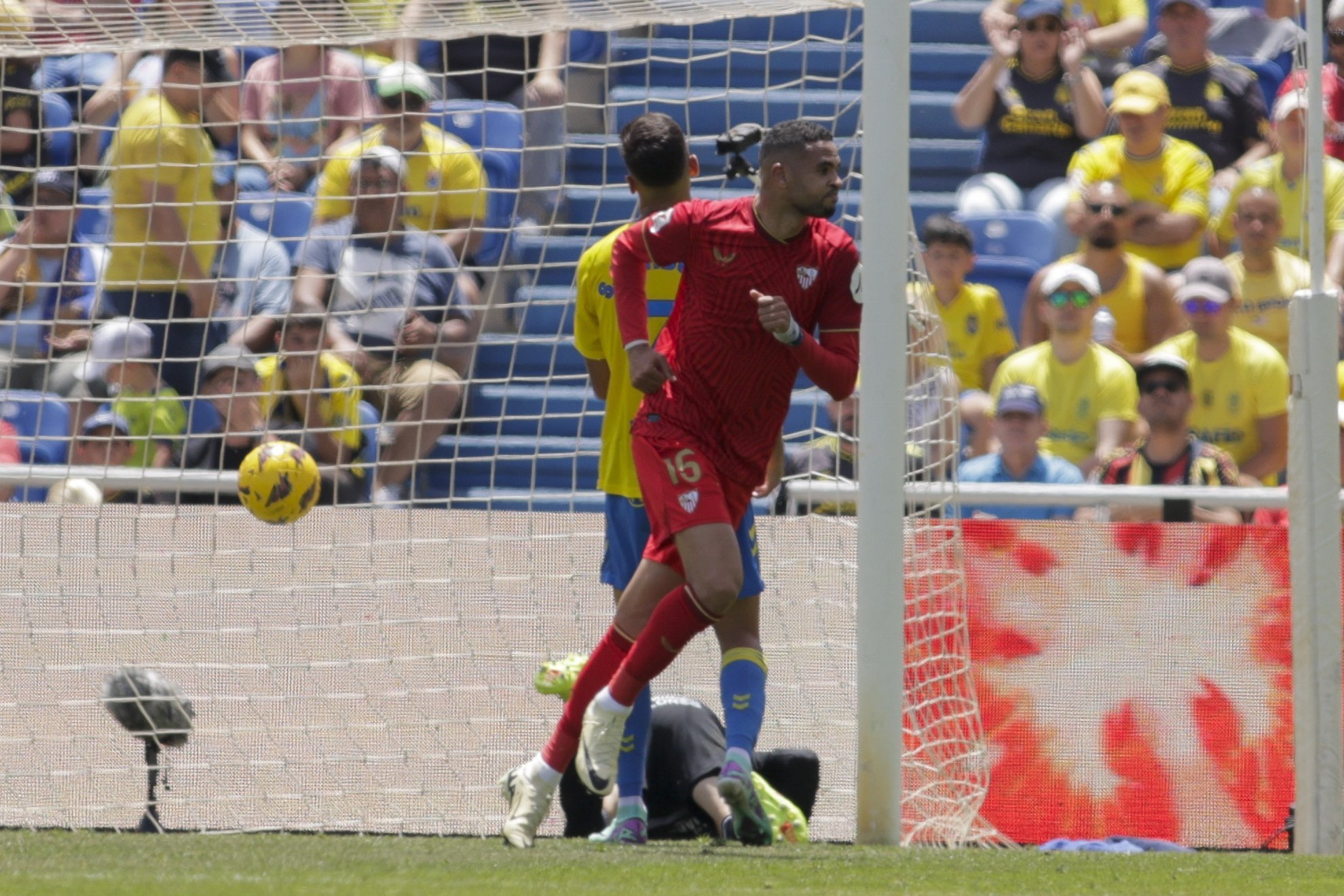 En-Nesyri celebra su gol ante Las Palmas.