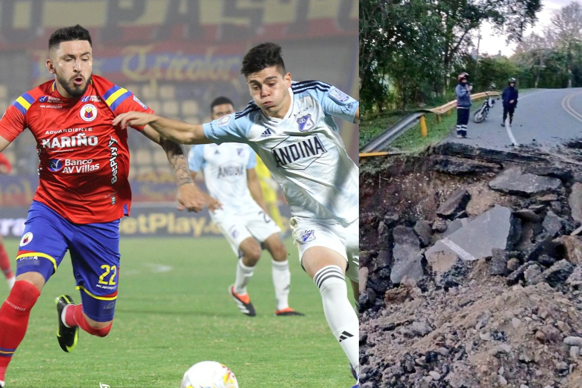 Atentado en Colombia evita que Pasto vs. Millonarios tenga VAR (Instagram: Dimayor - X: Ricardo Ospina)
