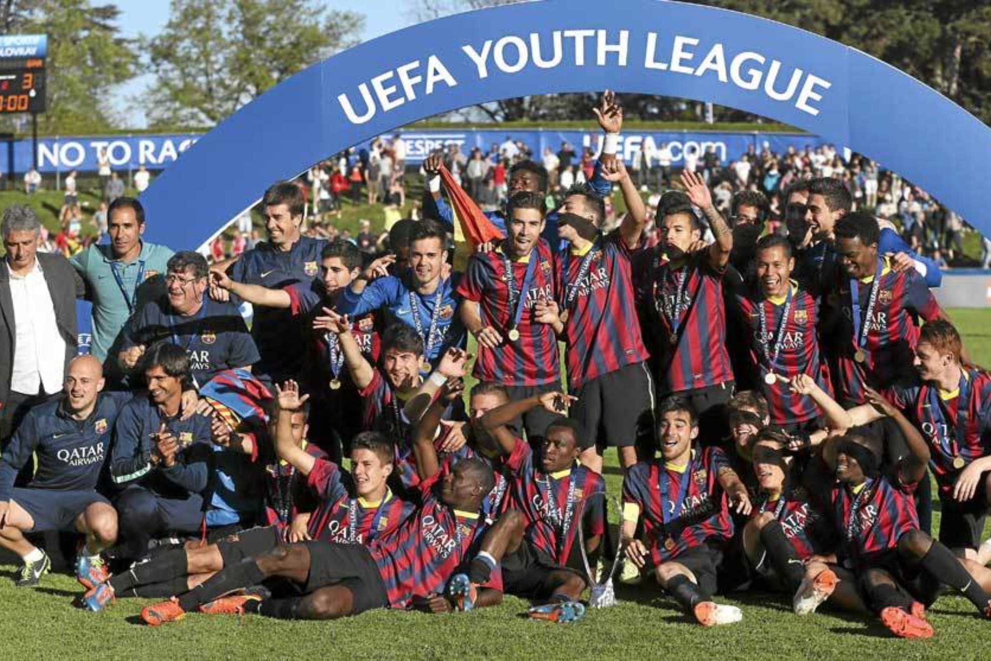 La primera Youth League de la historia del Barcelona: Qu ha sido de esos jugadores que levantaron el ttulo?