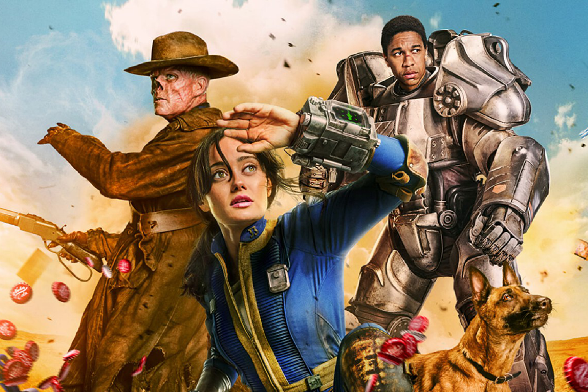 Imagen del cartel de Fallout, la serie que arrasa en Prime Video.