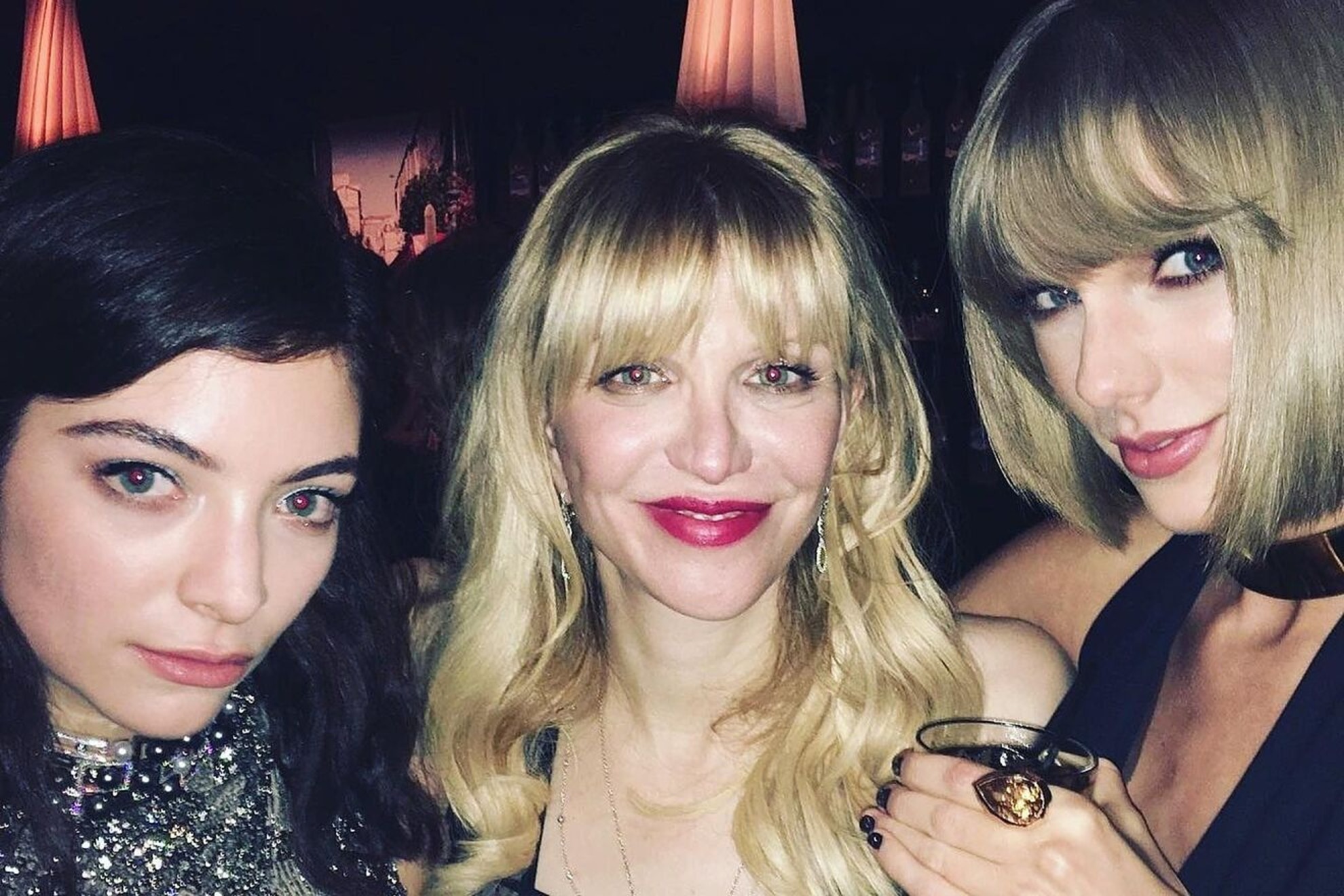 Lorde, Courtney Love and Taylor Swift