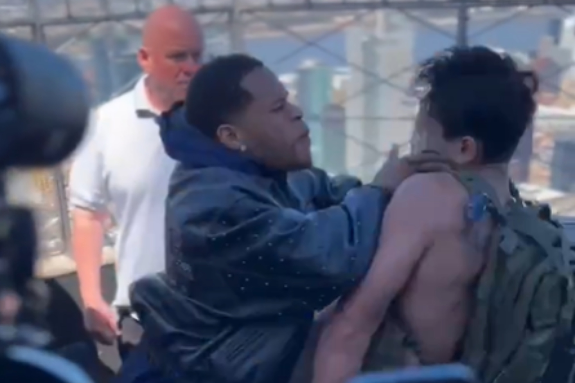 Ryan Garcia, Devin Haney have a drunk push-and-shove moment on top of the Empire State Building