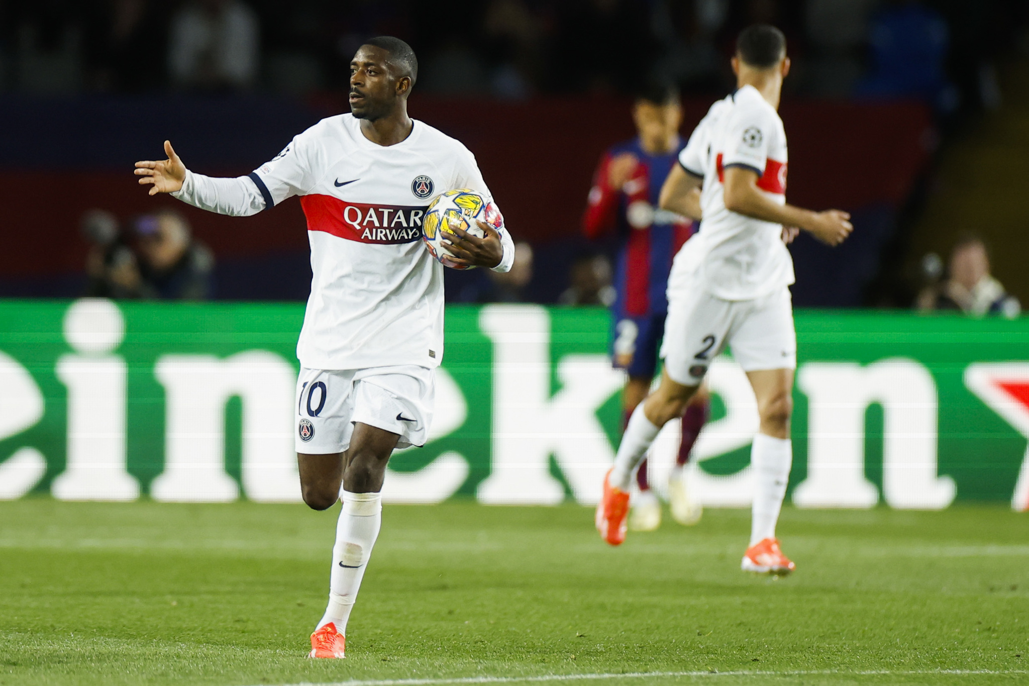 Ousmane Dembele has reignited PSG's hopes after scoring his second goal in as many matches against his former side