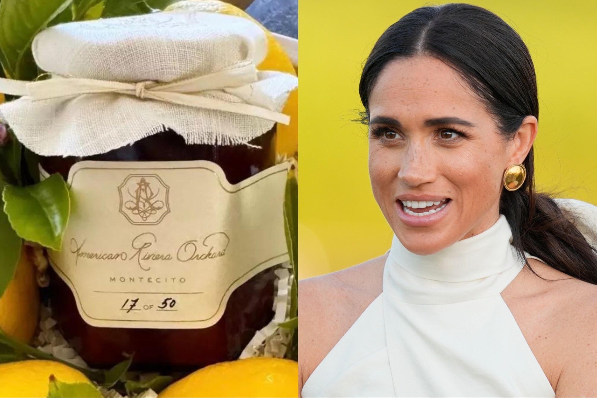 Meghan Markle (right) sent the first product of her brand new company.