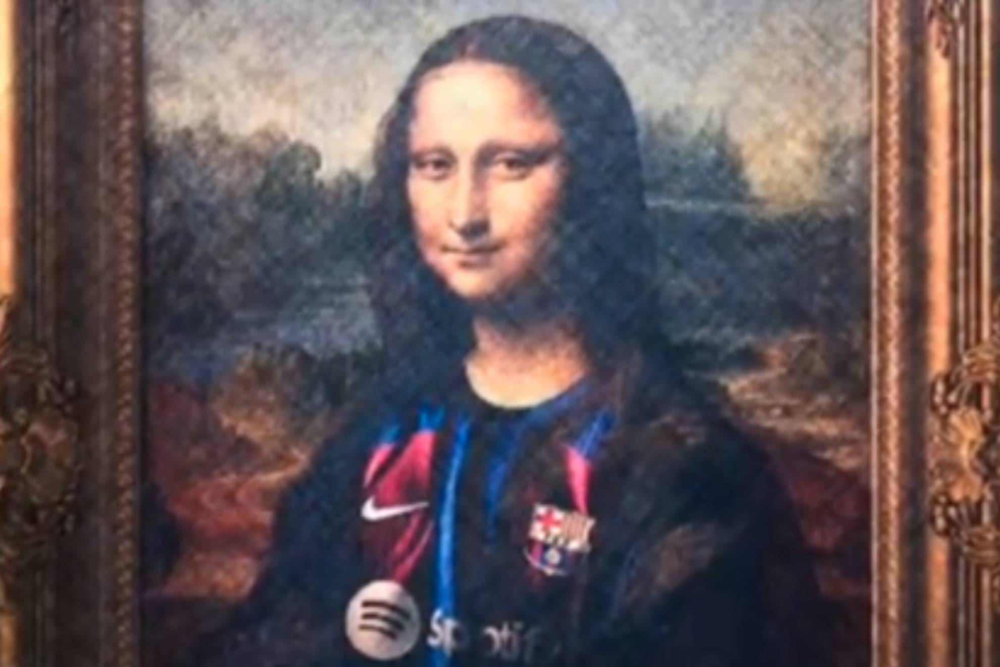 El PSG trolea al Barcelona con la Mona Lisa: Culgalo en el Louvre!