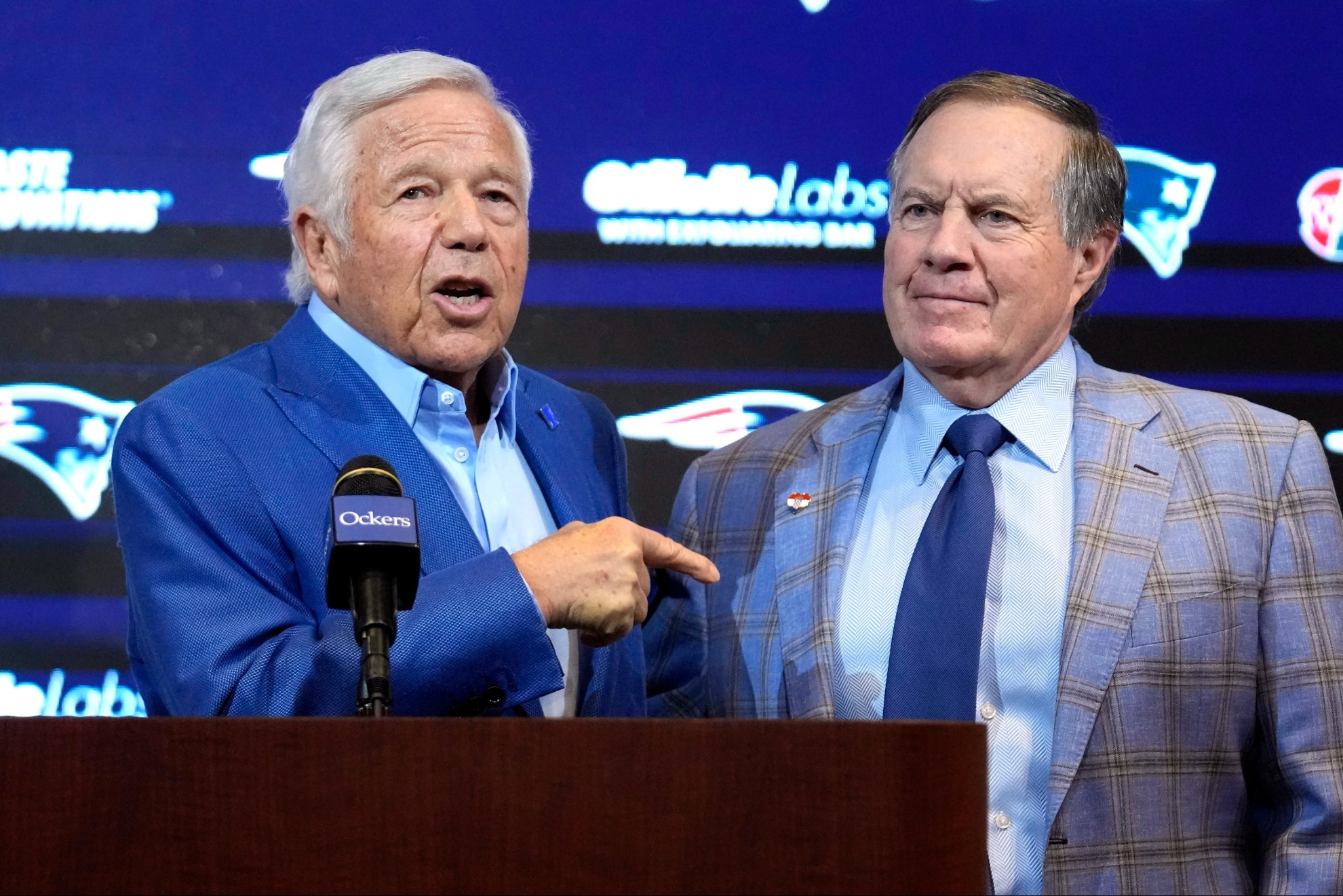 Robert Kraft and Bill Belichick worked together for 24 years at New England.
