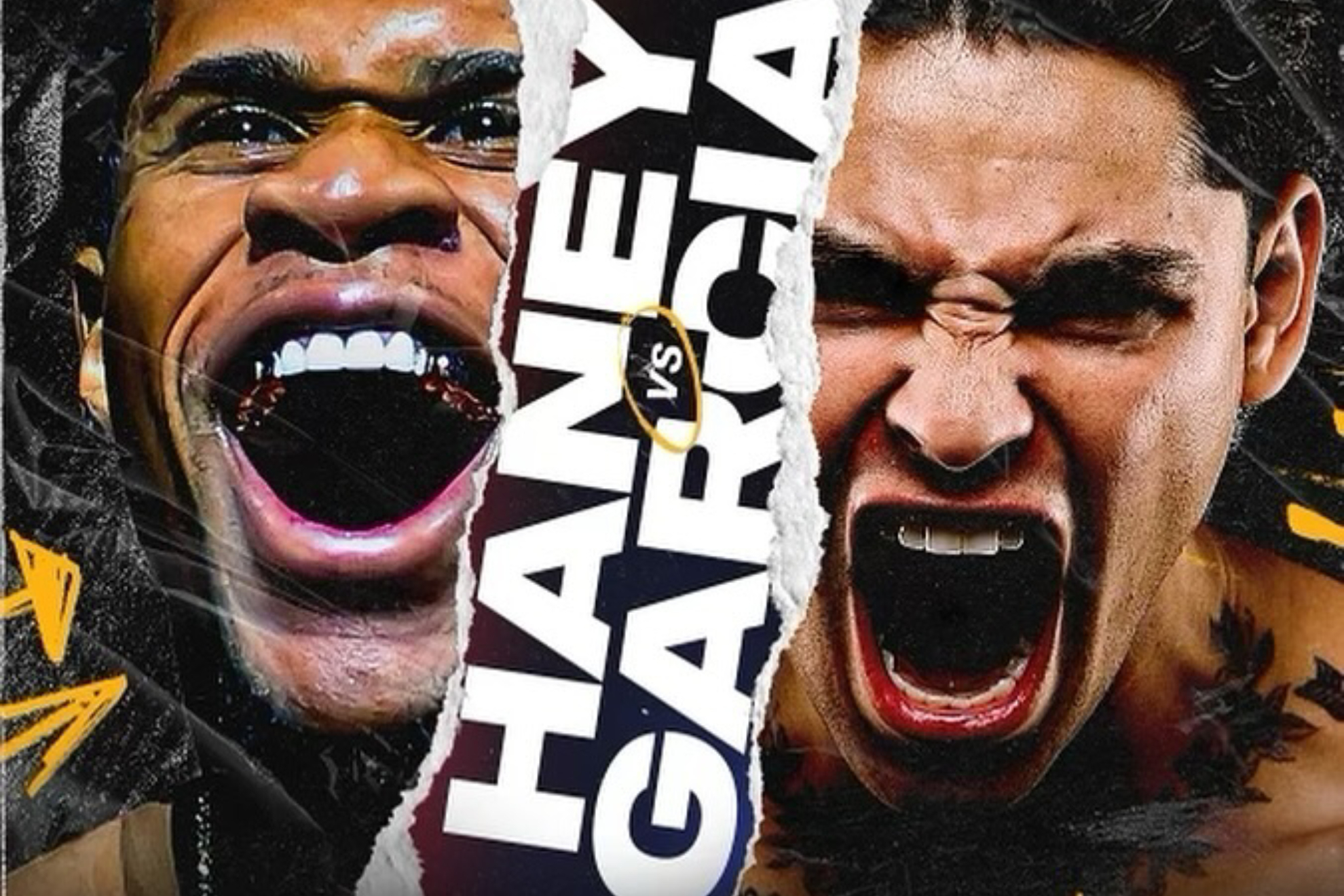 Cartel promocional del combate Devin Haney - Ryan Garca.
