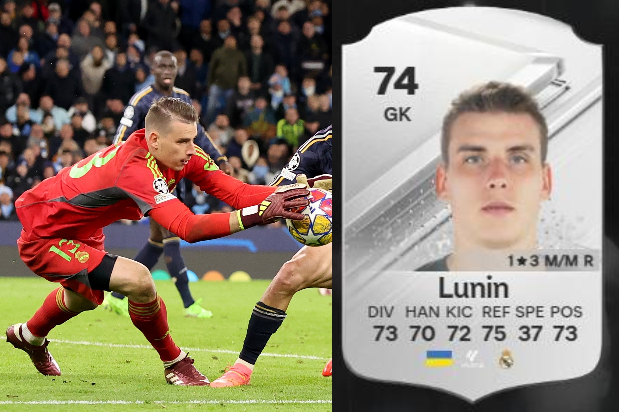 Lunin es el h�roe del Real Madrid olvidado por el EA Sports FC 24