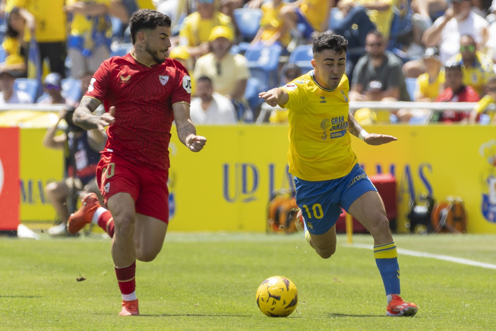 Isaac Romero, en el partido ante Las Palmas.