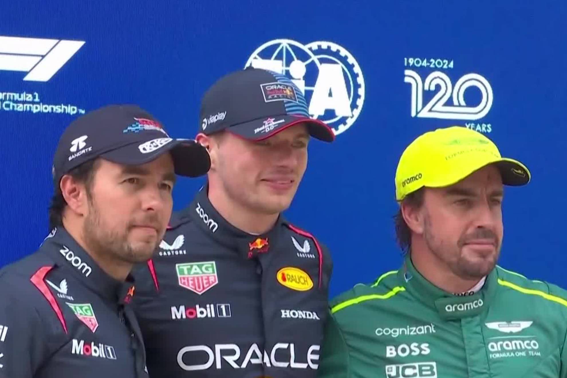 Alonso, junto a Verstappen y Checo, los tres mejores en la clasificacin en China 2024.