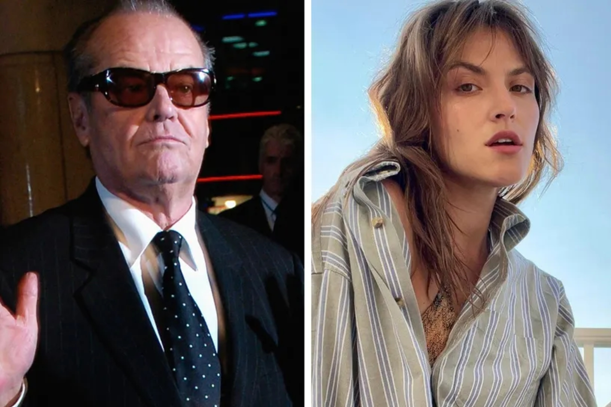 Jack Nicholson and his daughter.