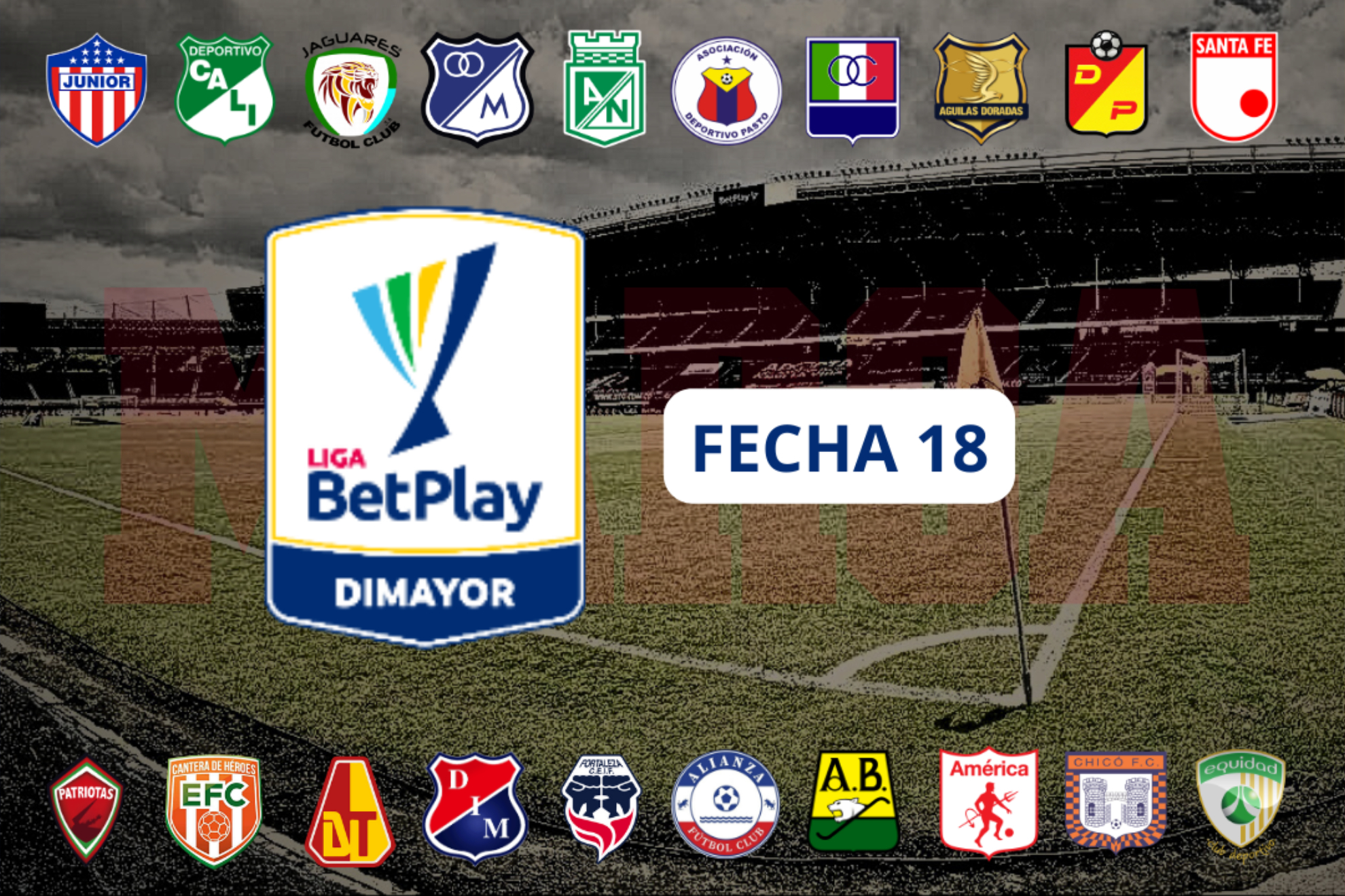 Partidos y posiciones Liga BetPlay 1-2024 - Fecha 18 (Facebook: Deportivo Pereira - Clubes FPC - Liga BetPlay - Marca)