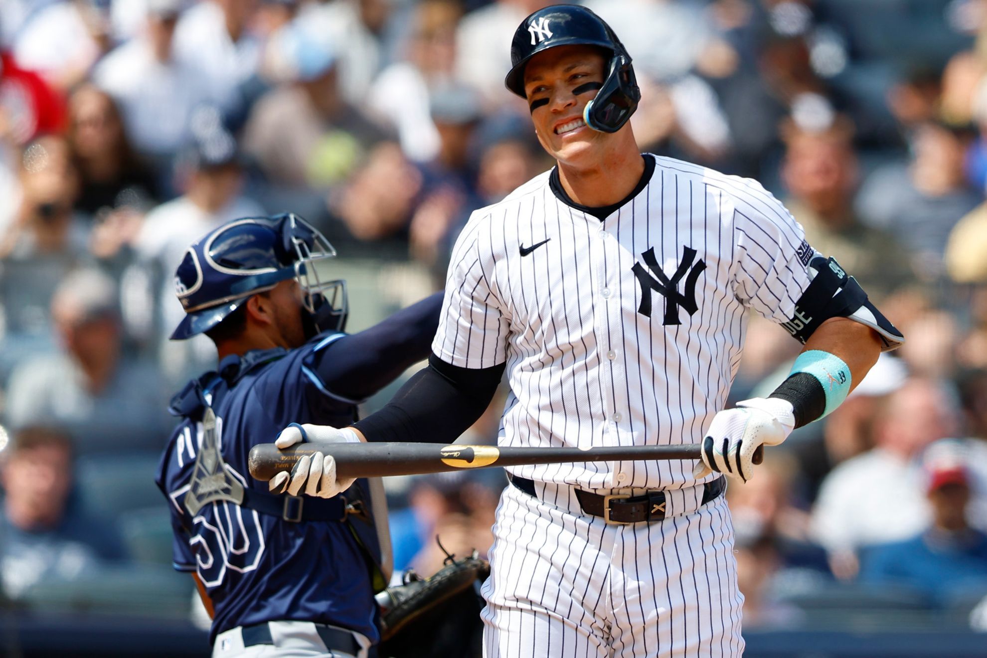 Aaron Judge reacts to being booed by Yankees fans; talks about his slump to start the season