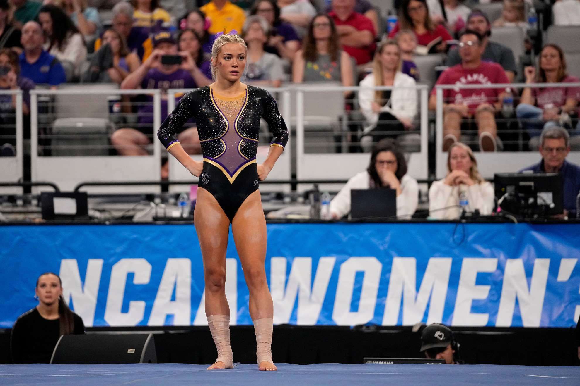 Olivia Dunne went out as an NCAA champion in her last gymnastics meet at LSU