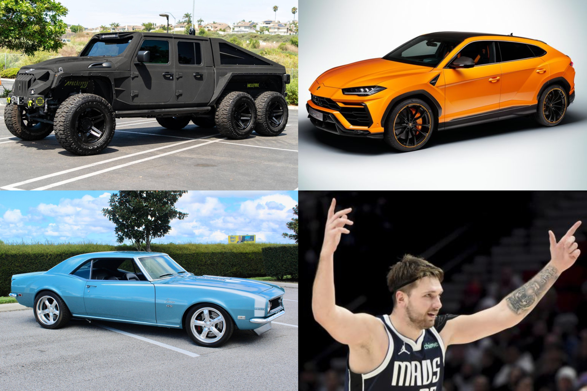 Luka Doncic and his impressive collection of 13 cars he likes to brag about