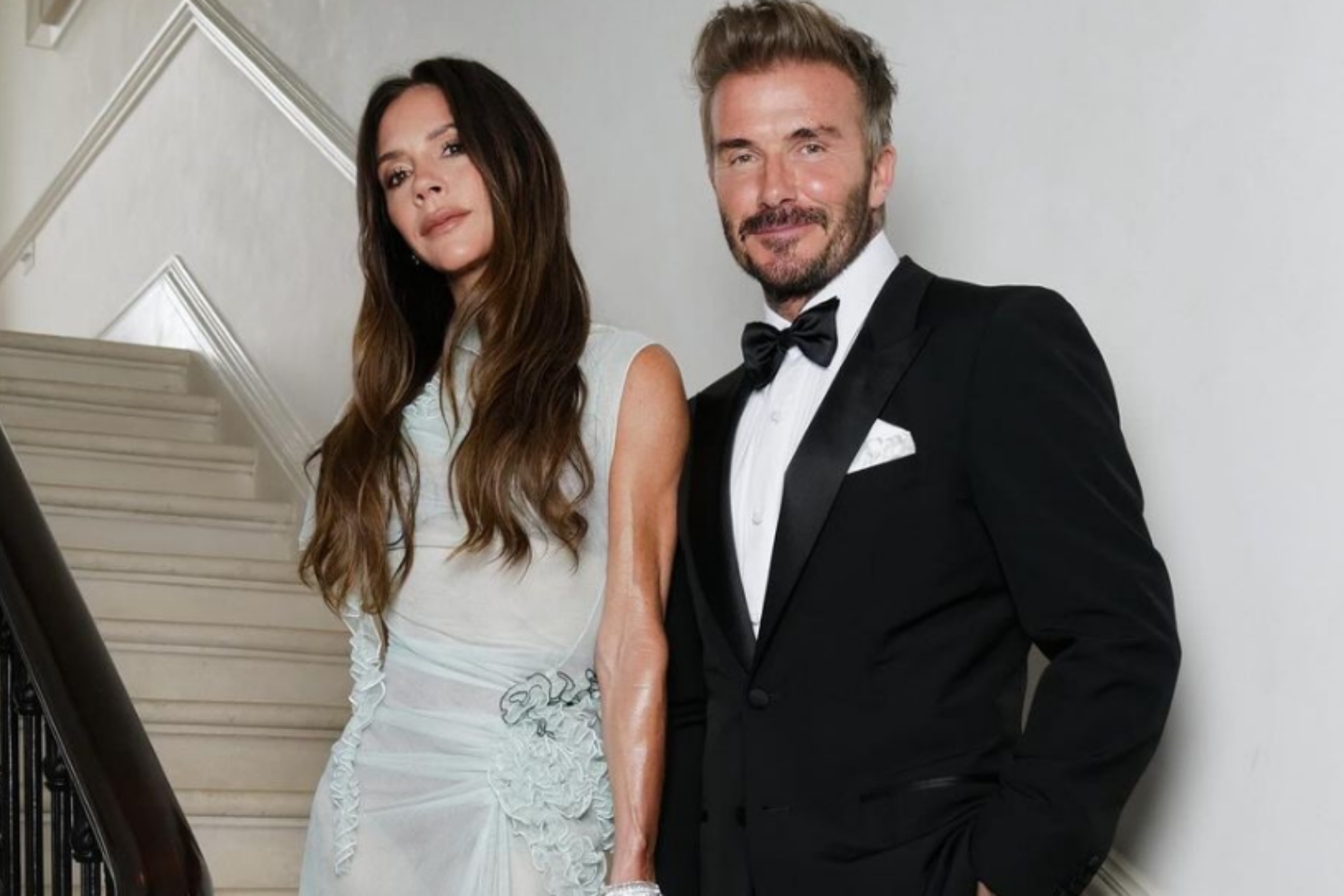 Victoria y David Beckham en una imagen compartida en redes. INSTAGRAM