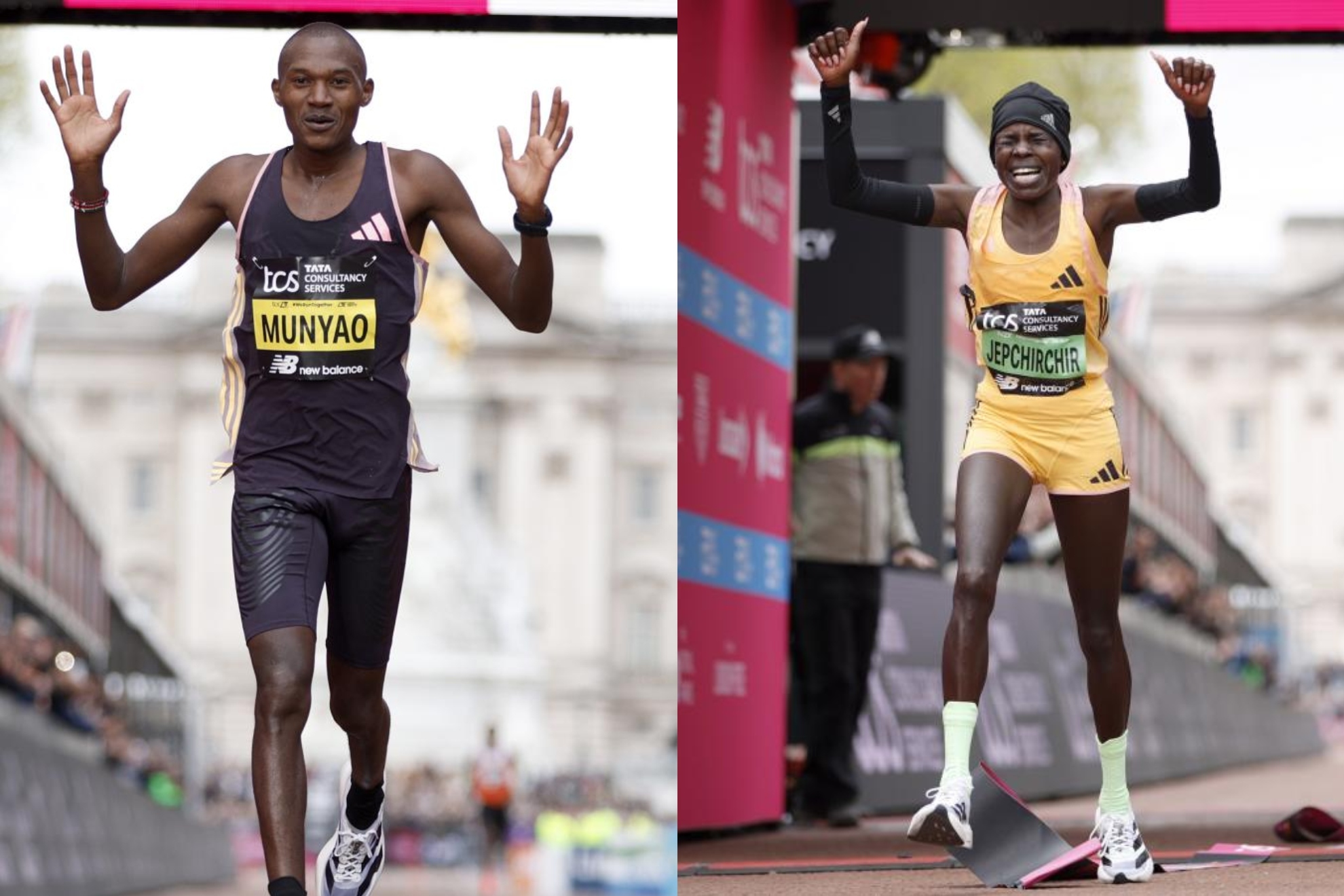Munyao se corona en el maratn de Londres y Jepchirchir reina con rcord