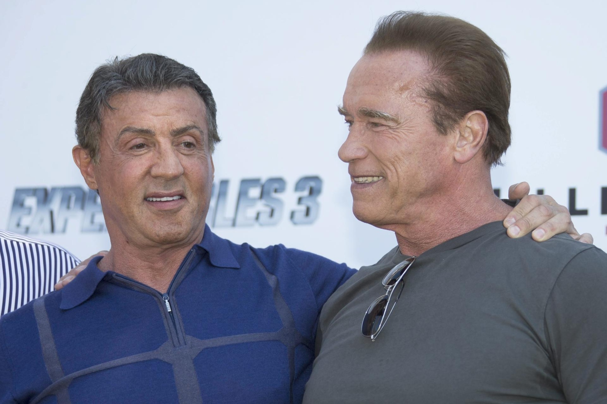 Sylvester Stallone y Arnold Schwarzenegger en una presentacin pasada. EFE