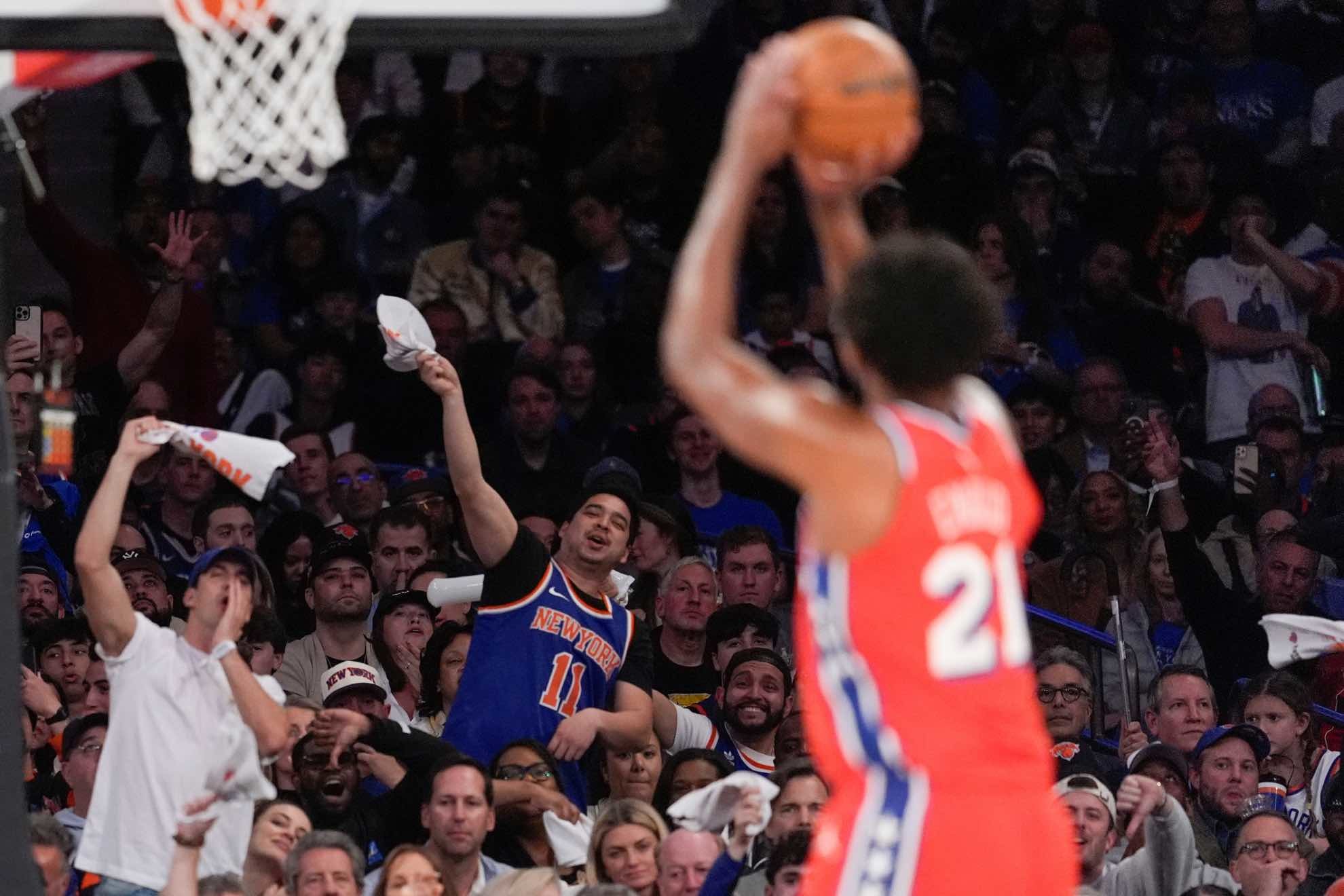 Knicks fans gave Joel Embiid no sympathy for playing through injury
