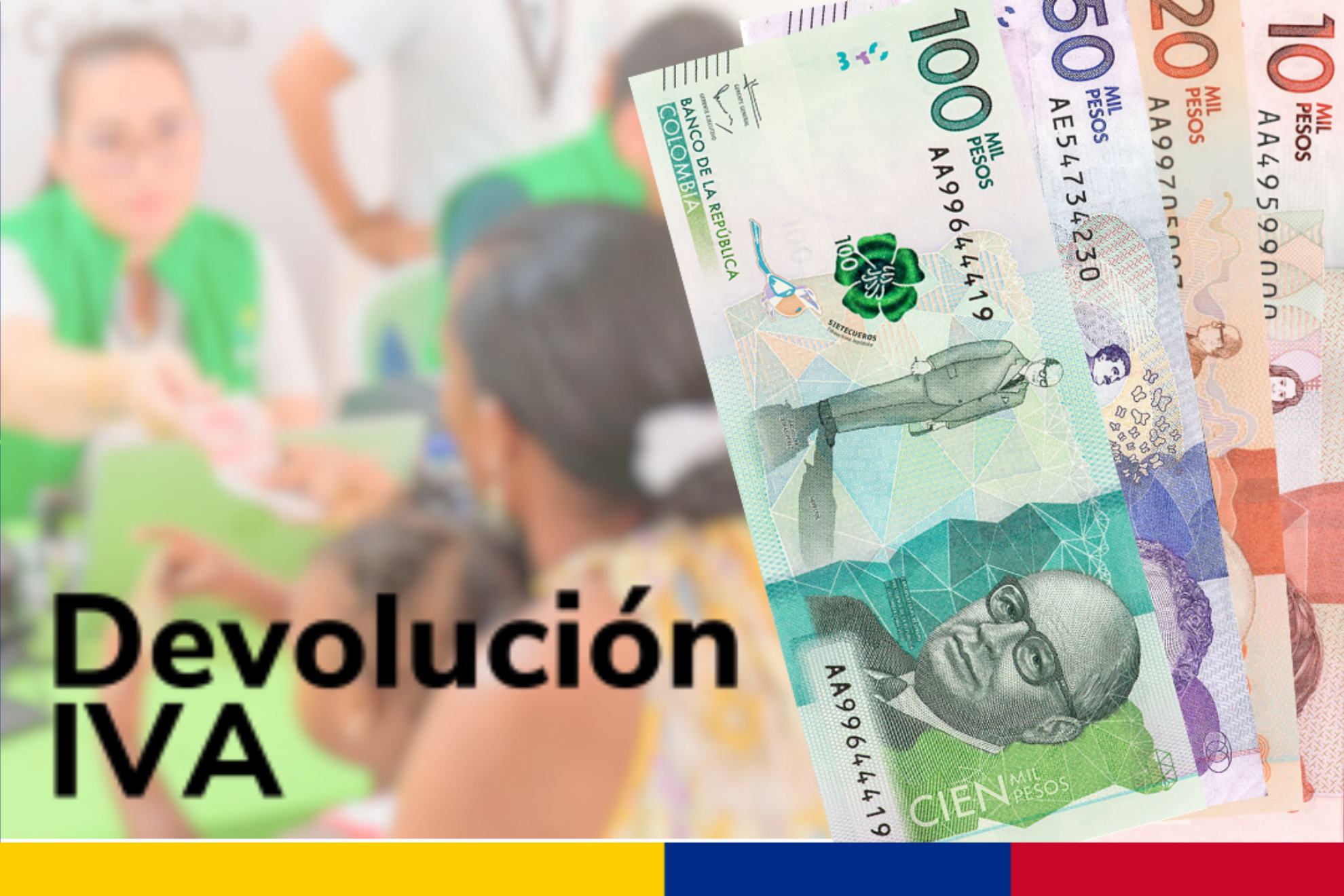 Fechas, instrucciones y link para recibir pagos en Colombia de Devolucin del IVA (Banco Agrario - Banco de la Repblica DPS)