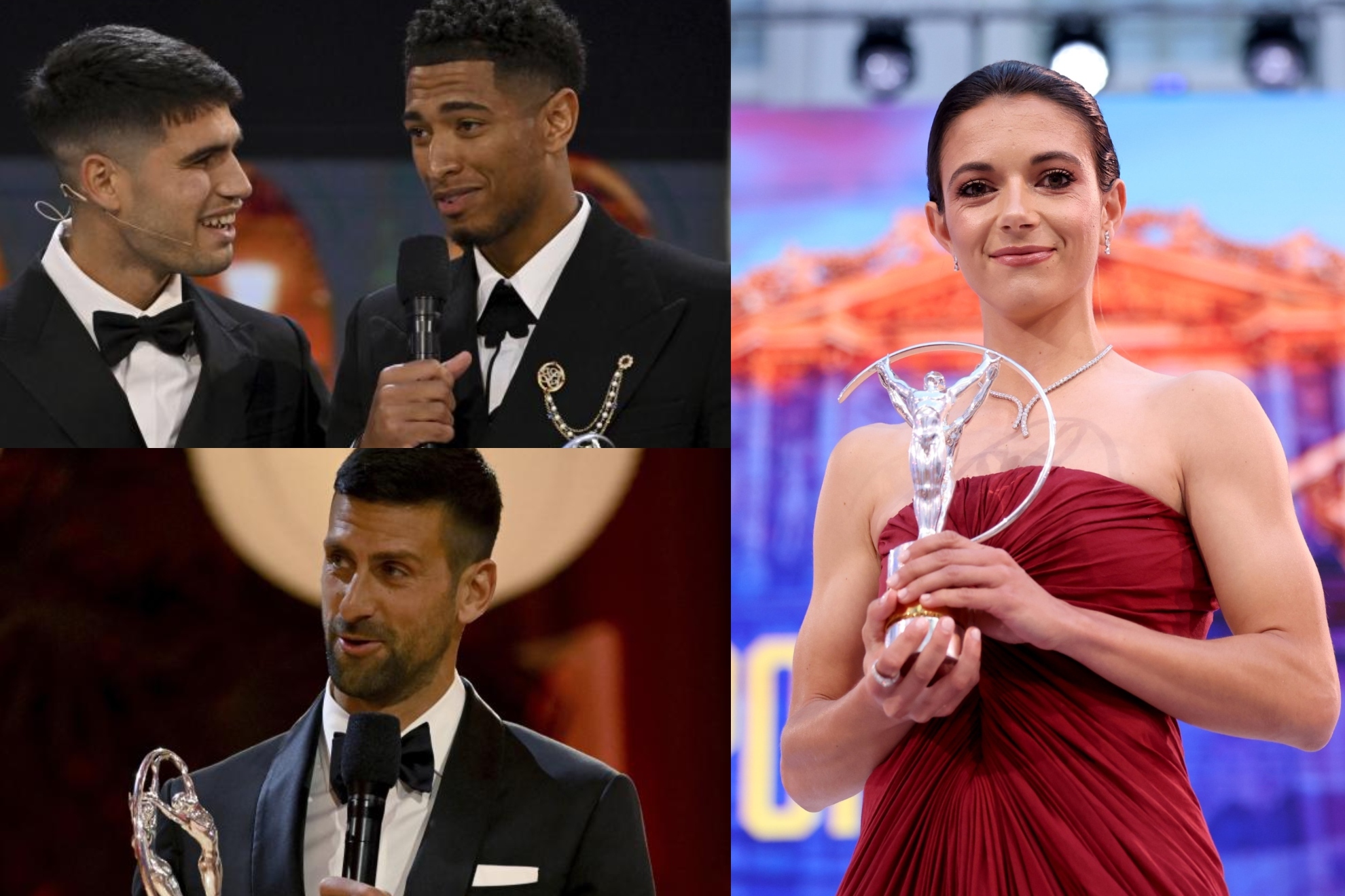Aitana Bonmat, Djokovic y Bellingham deslumbran en los Oscars del deporte