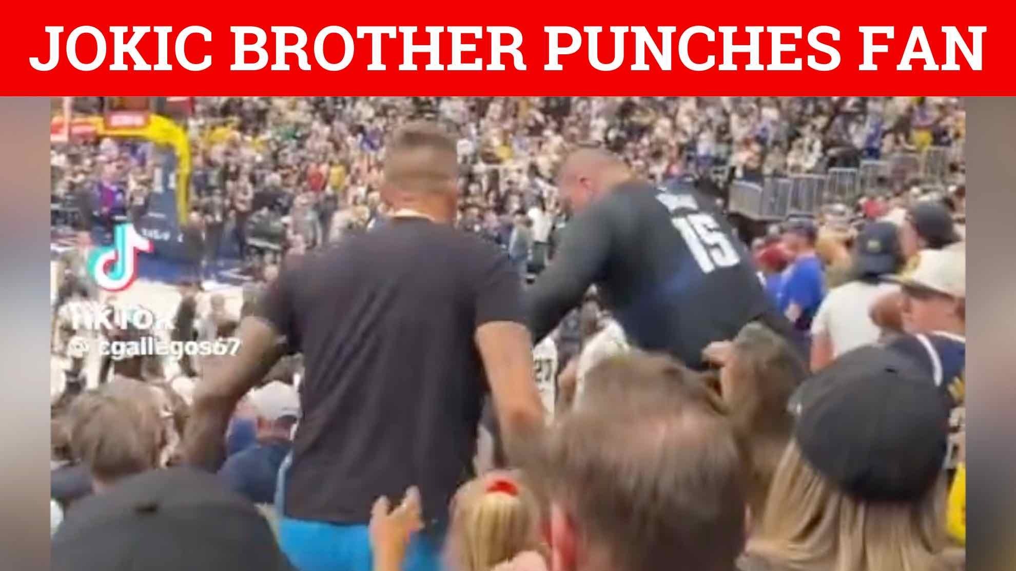 Nikola Jokics enormous brother goes viral for punching fan at Lakers vs Nuggets game