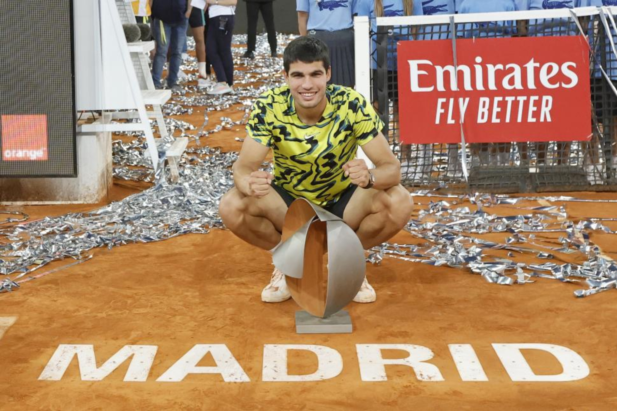 Carlos Alcaraz, campen del Mutua Madrid Open 2022 y 2023.