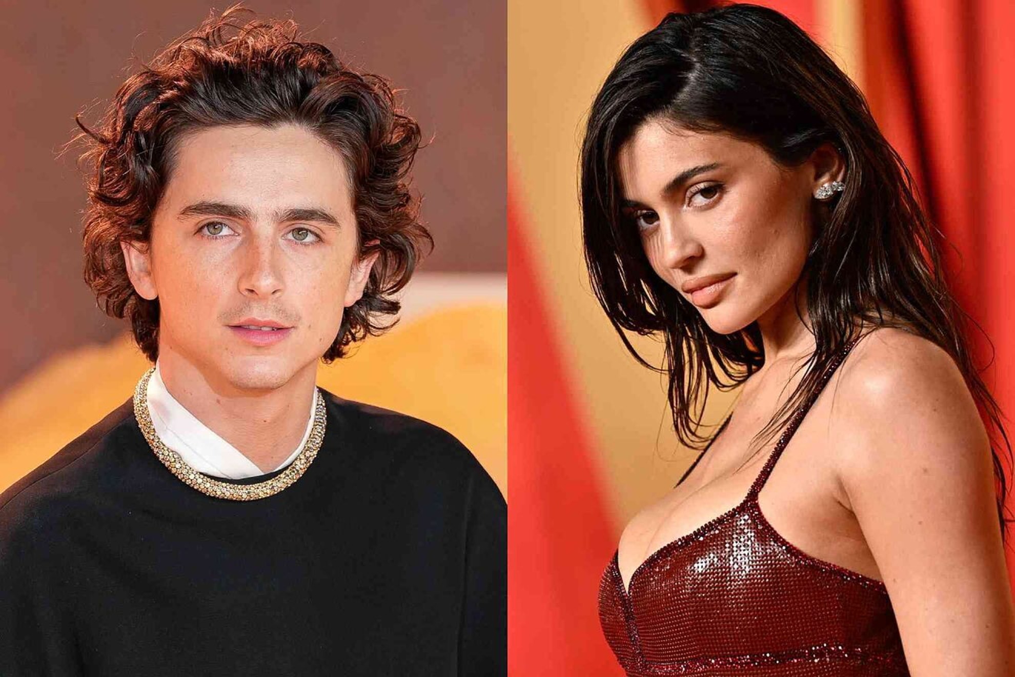 Timothee Chalamet and Kylie Jenner.