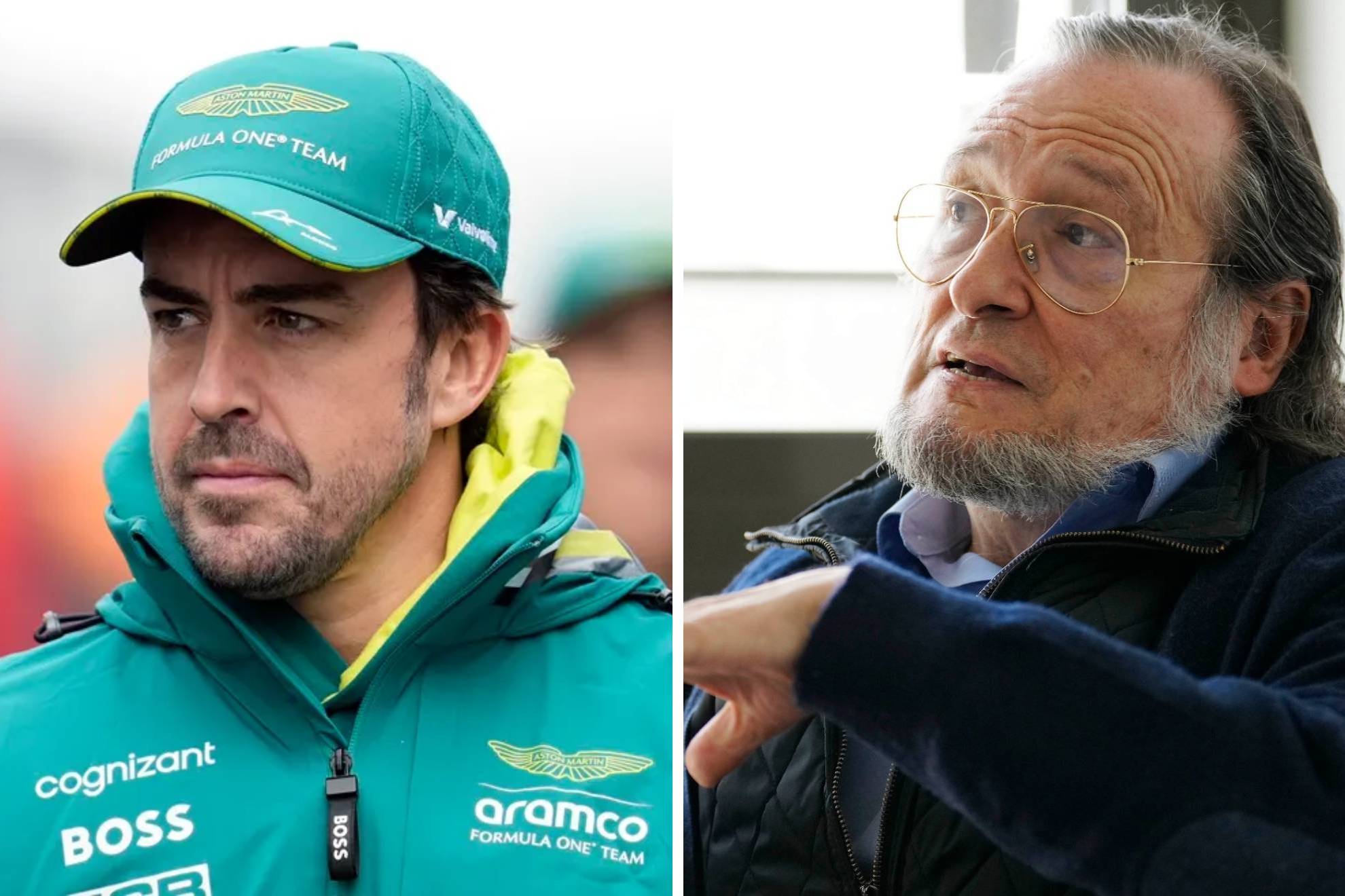 Nio Becerra y Fernando Alonso.