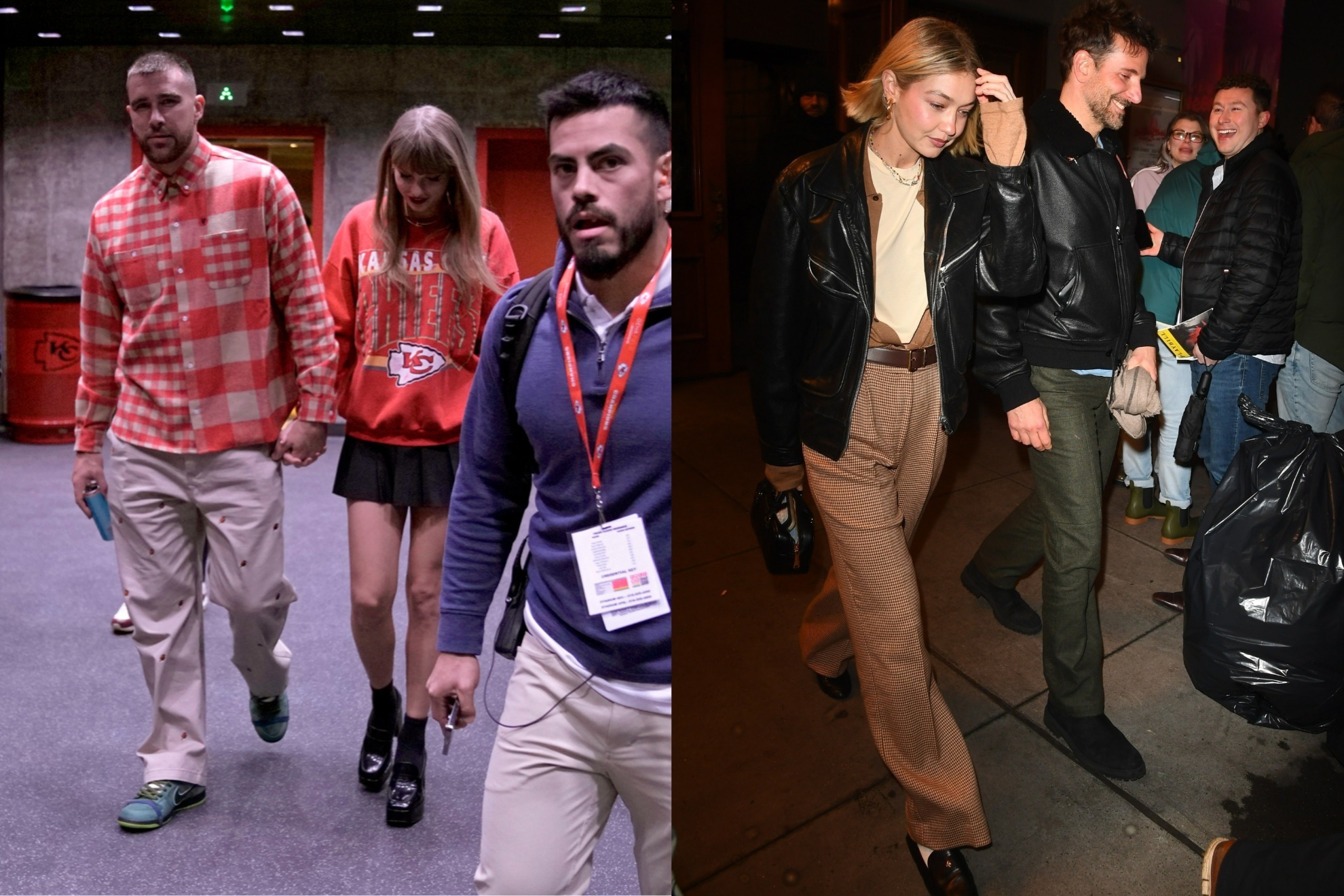 Taylor Swift, Travis Kelce, Gigi Hadid, and Bradley Cooper were spotted on a double date.