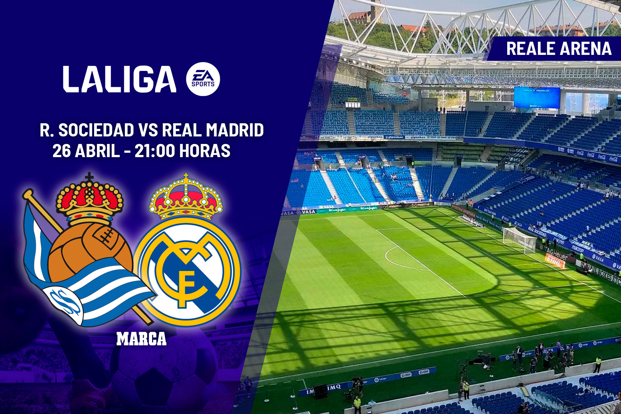Real Sociedad - Real Madrid: horario, dnde ver en TV y canal del partido de  LaLiga EA Sports