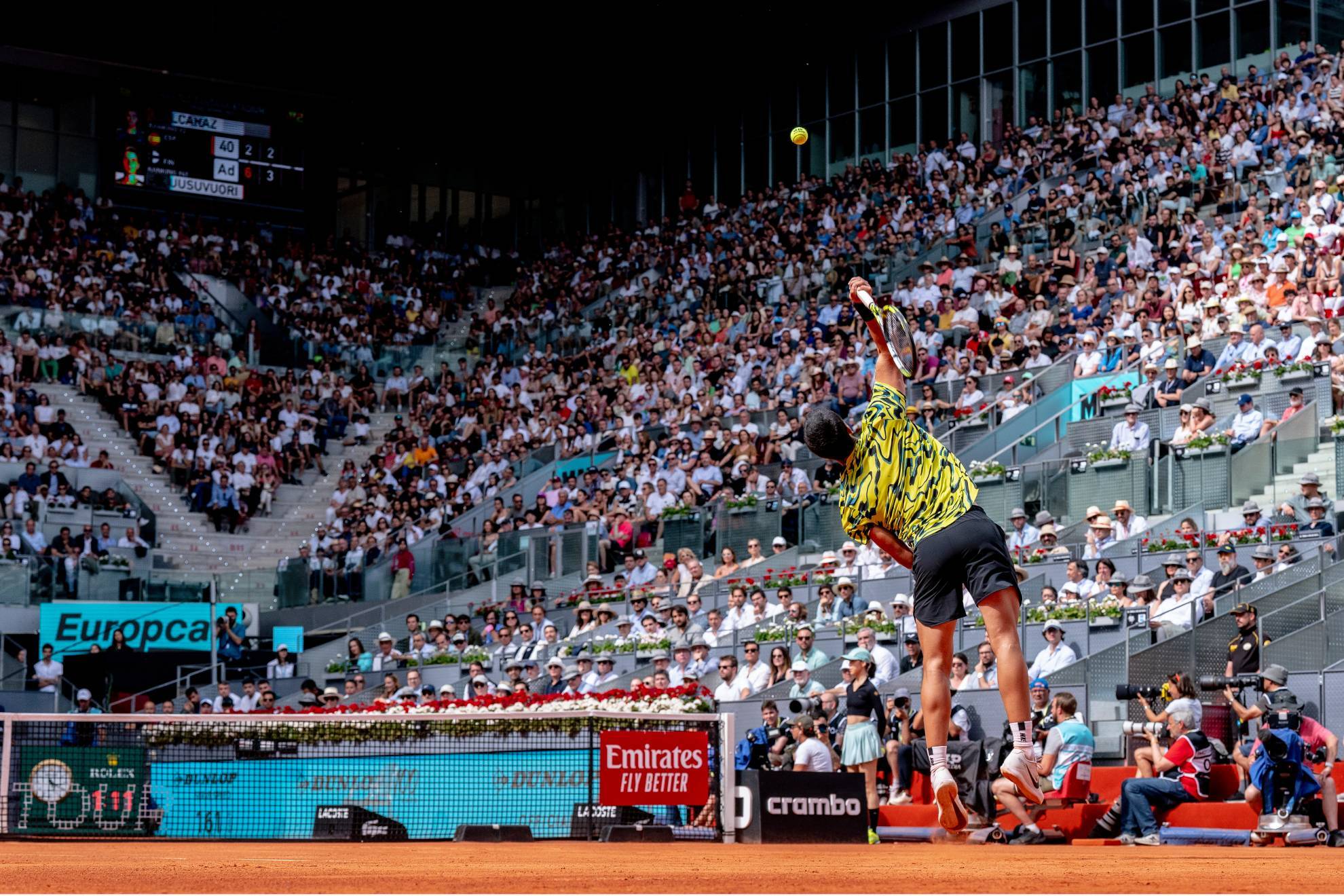 Carlos Alcaraz jugar este viernes en el Mutua Madrid Open.