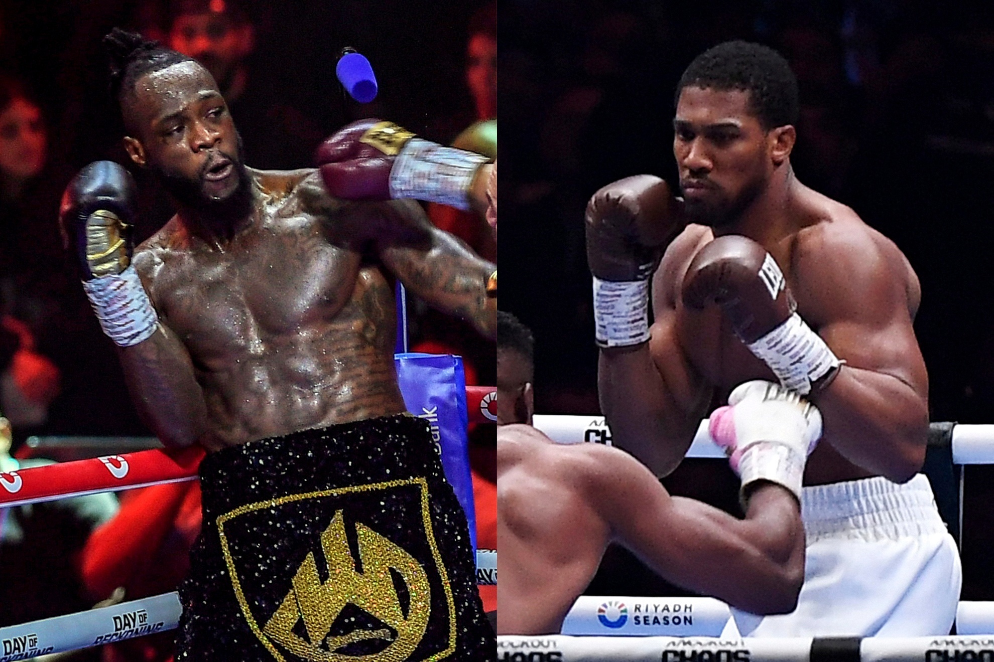 Deontay Wilder and Anthony Joshua.