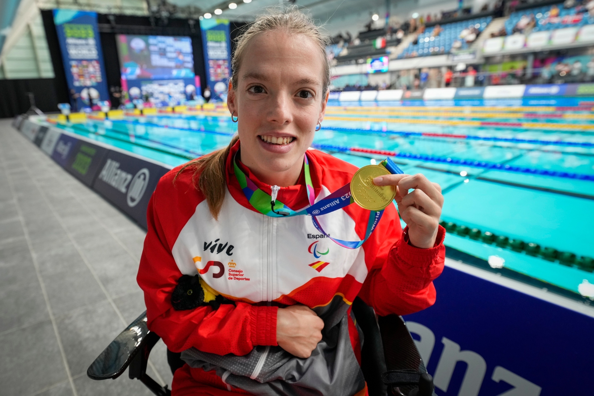 Marta Fernndez ya fue la espaola ms laureada en el Mundial de natacin paralmpica de Mnchester de 2023.