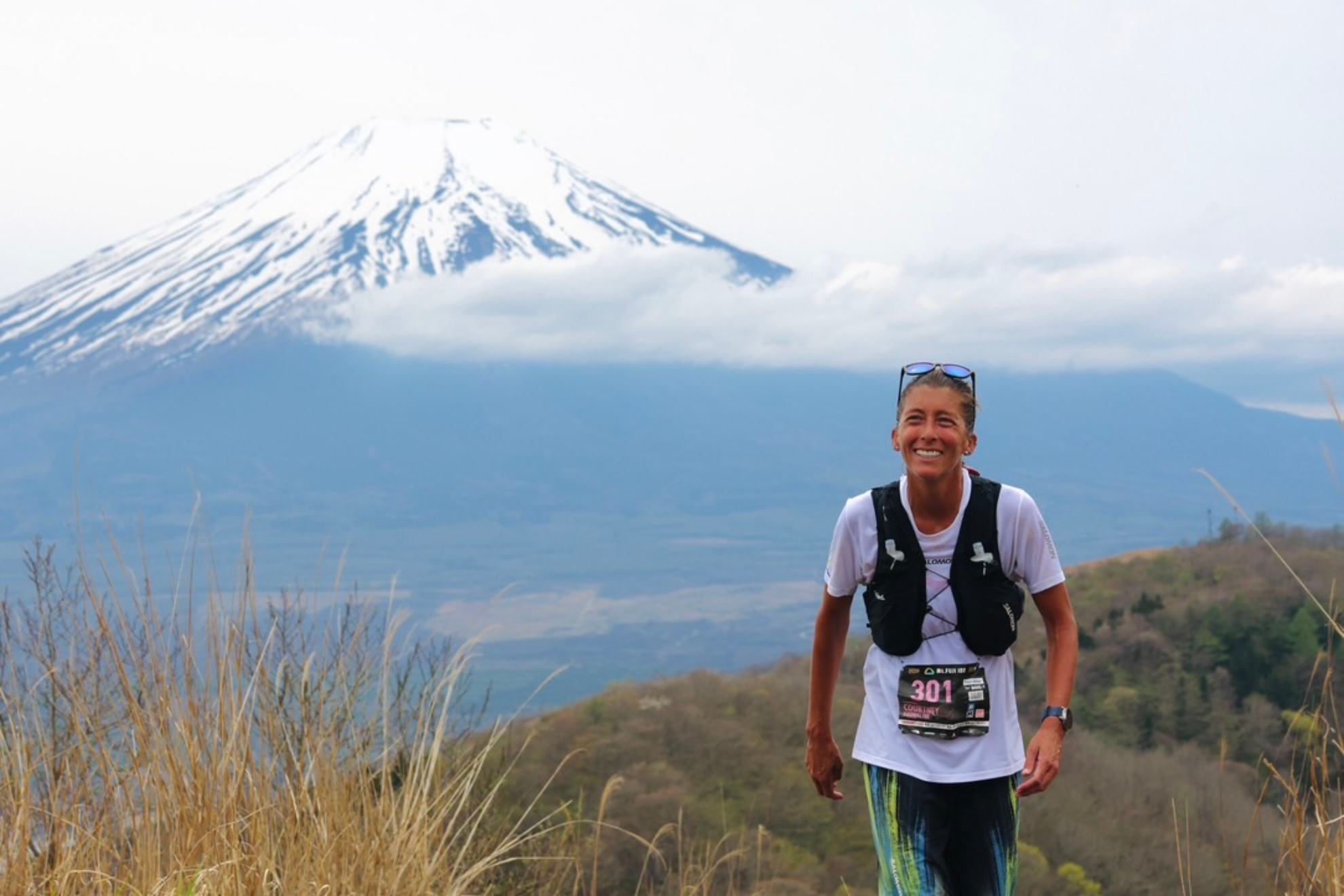 Courtney Dauwalter, en el Ultra Trail del Monte Fuji.