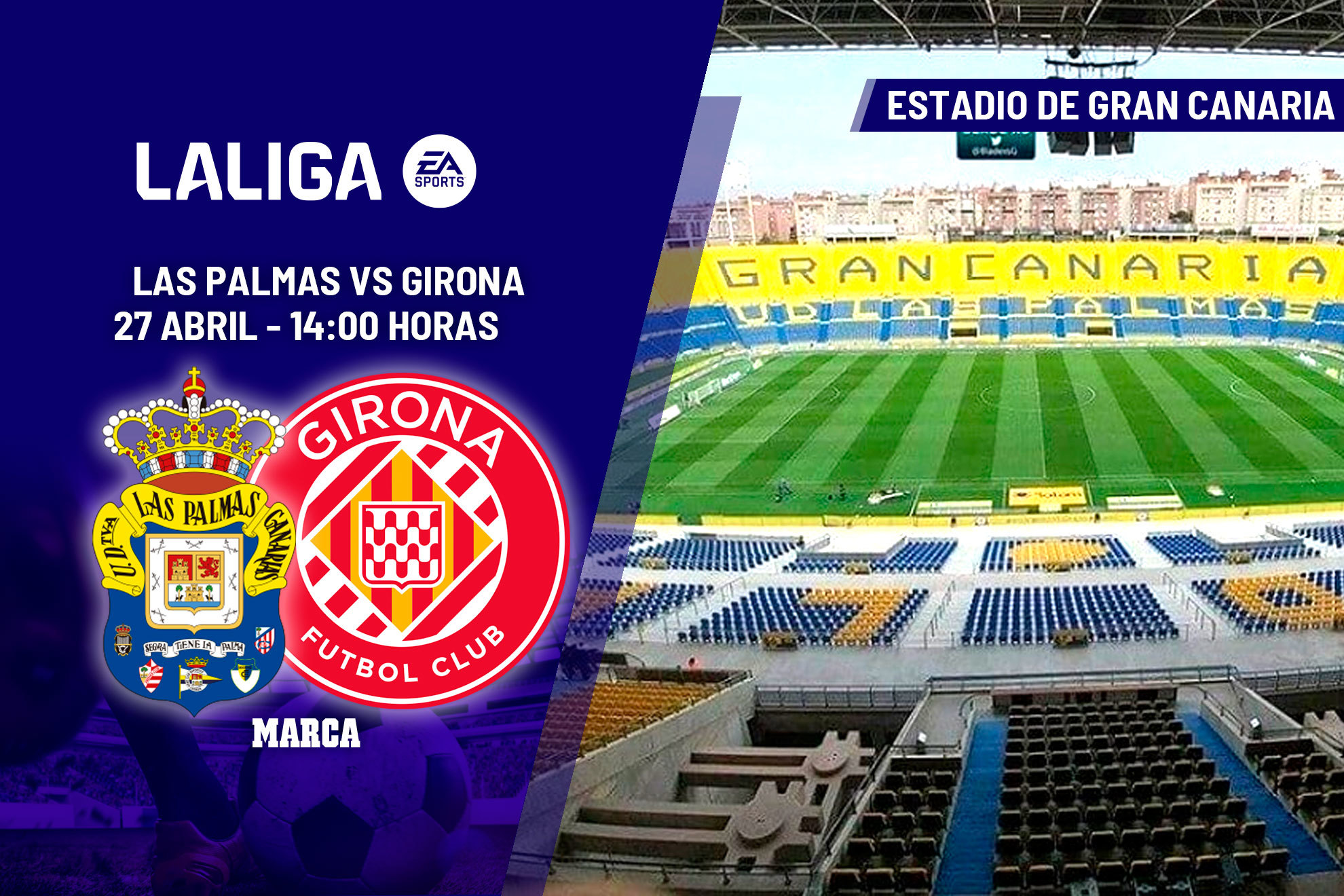Las Palmas - Girona: horario, dnde ver hoy en TV y canal del partido de  LaLiga EA Sports