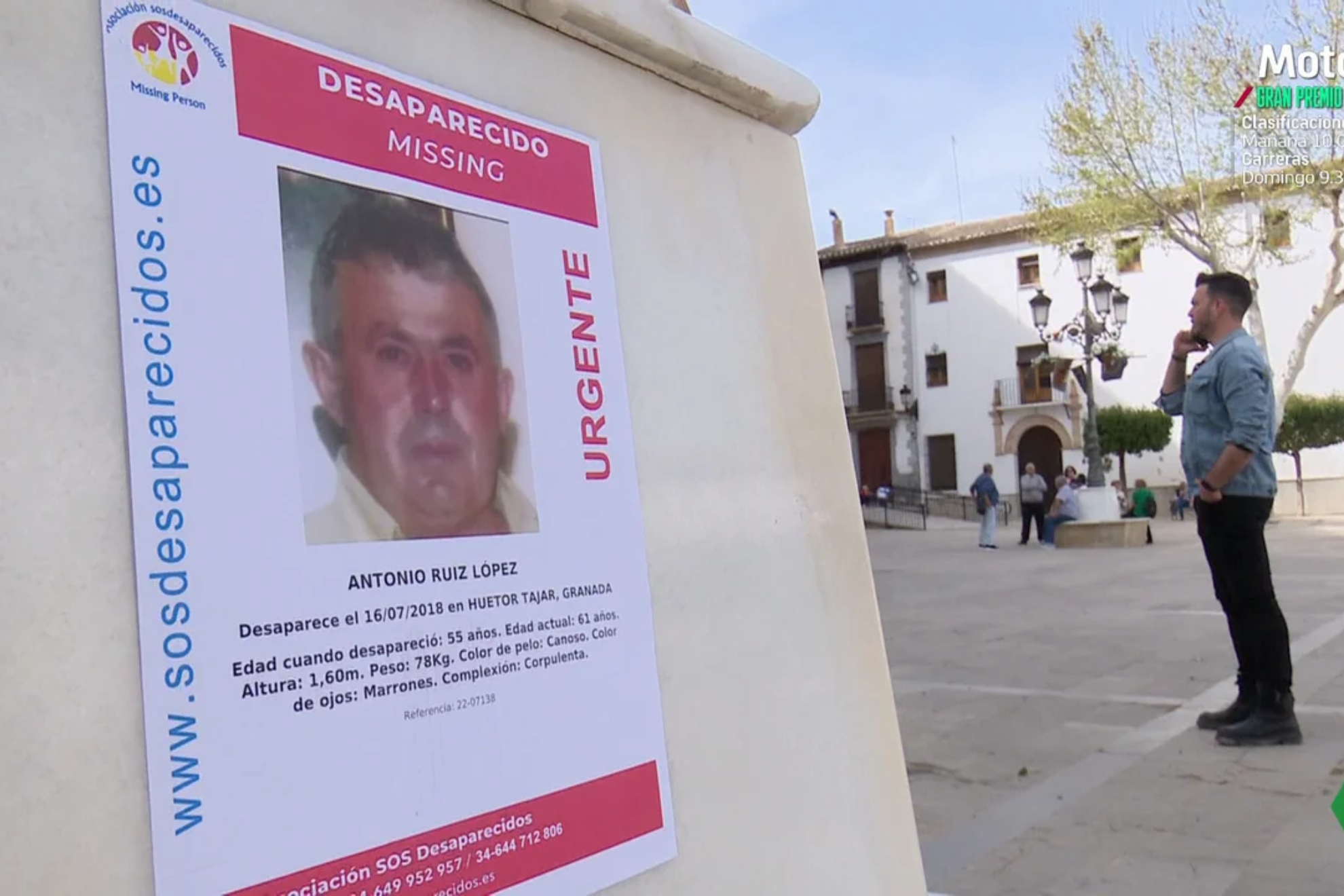 Equipo de investigacin repasa la misteriosa desaparicin de Antonio Ruiz, vecino de Granada: Lo acostaron y no lo vi ms