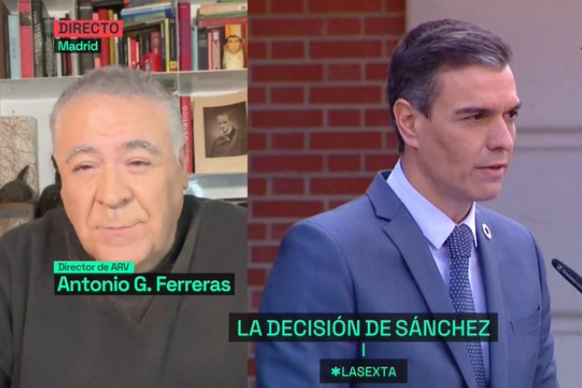 Ferreras, sobre la posible dimisin de Pedro Snchez: Un hombre que escribe esa carta est ms cerca de la renuncia