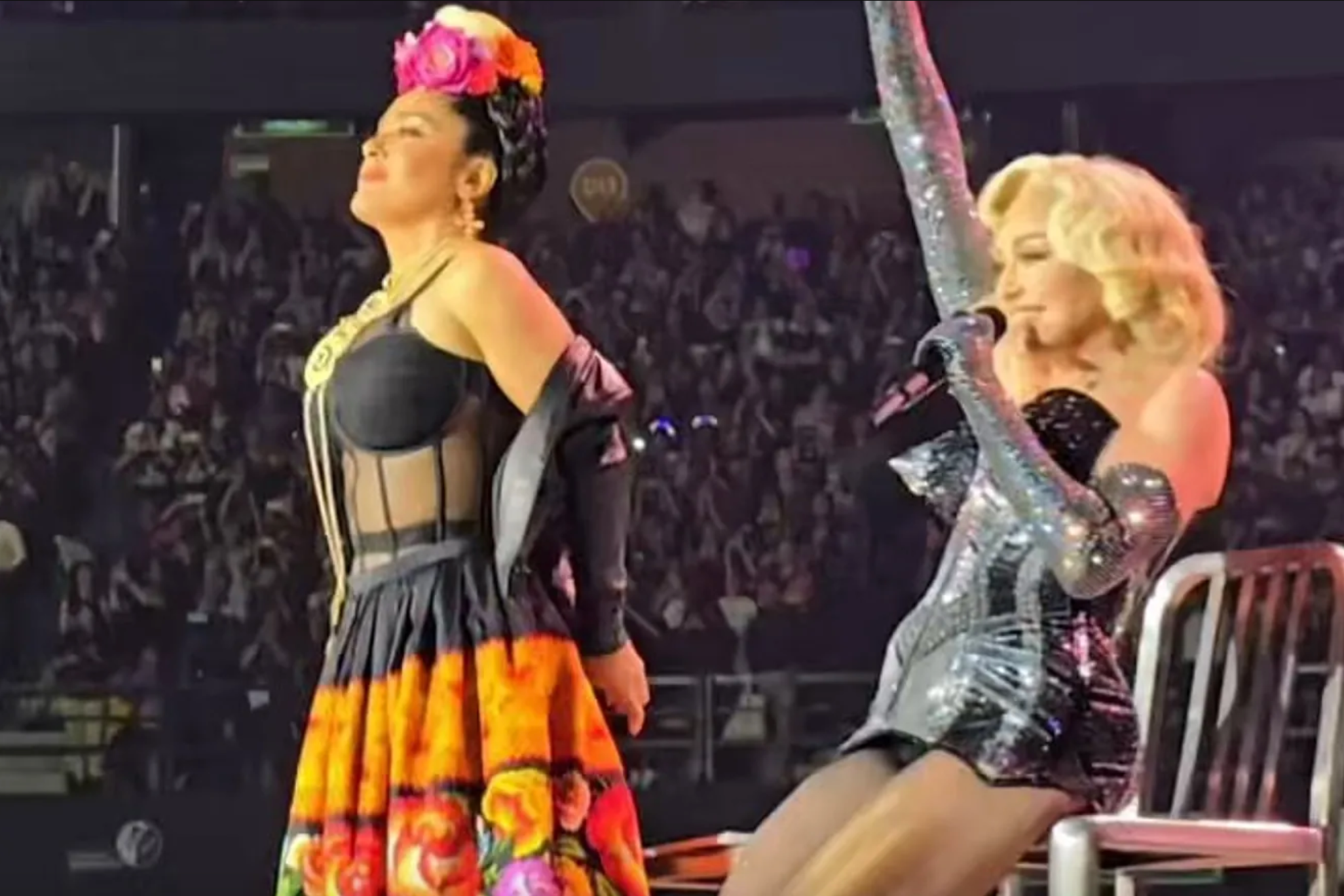 Madonna says goodbye to Mexico in style with Salma Hayek