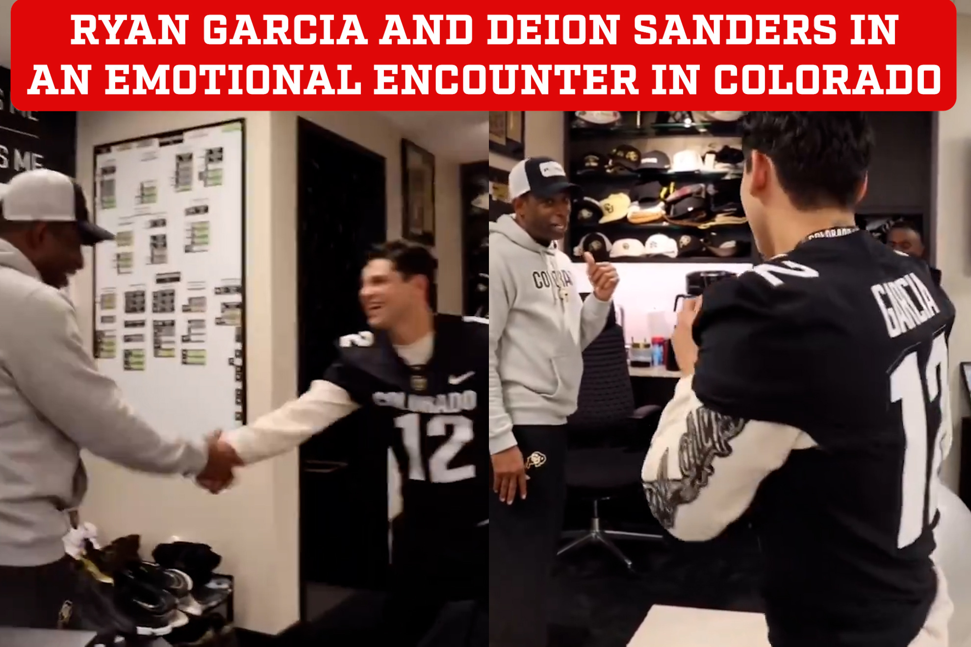 Ryan Garcia and Deion Sanders finally meet with a wholesome interaction in Colorado