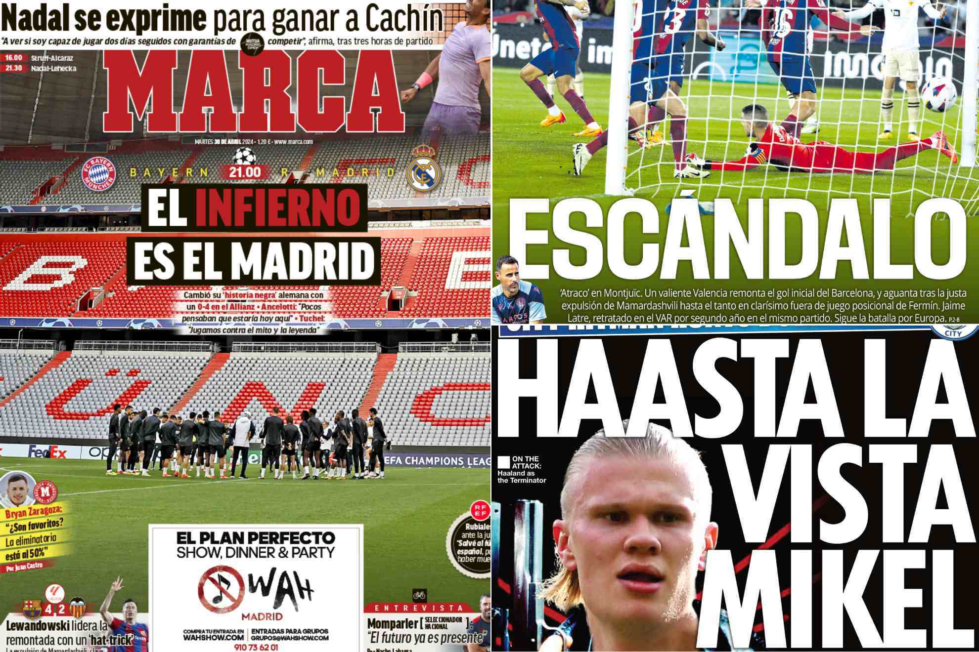 Las portadas: en Valencia hablan de Escndalo y Atraco en Montjuc
