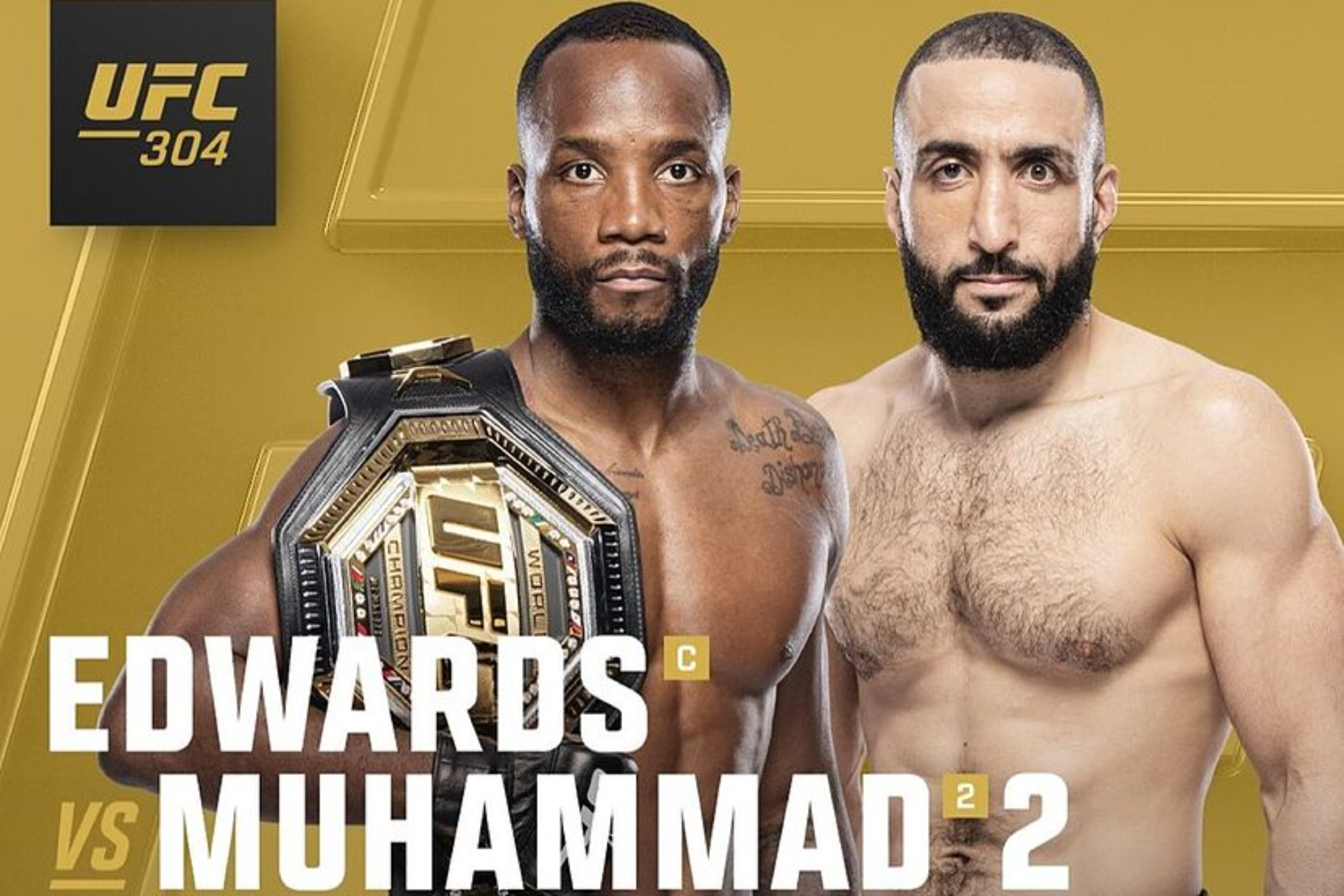 Affiche UFC 304 : Edwards Vs Muhammad - Manchester 2024 - Format 8x10