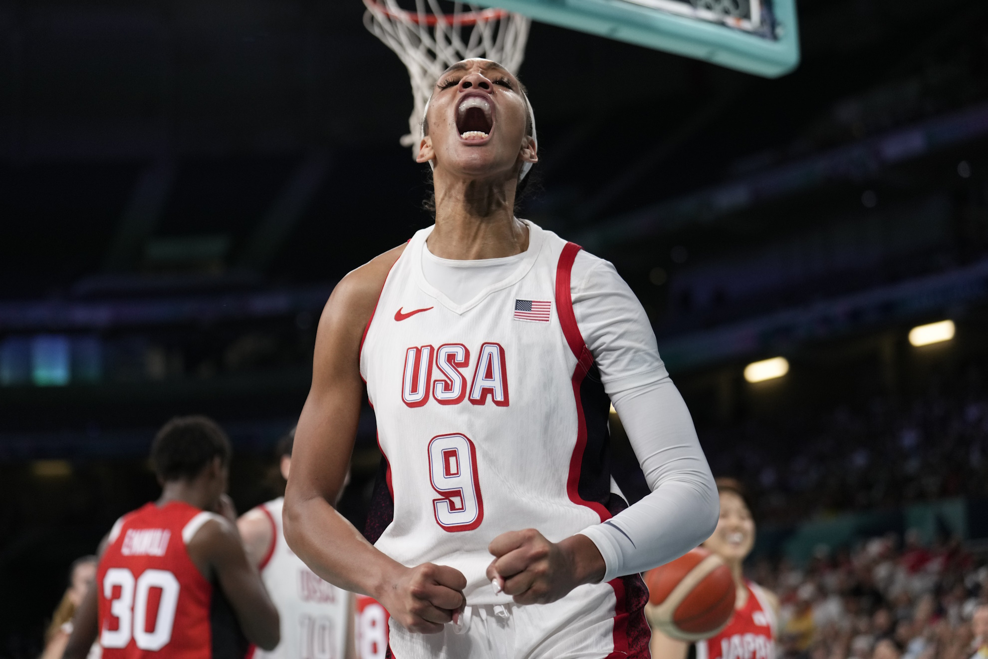 A'ja Wilson says official told her to tone down her emotions during game  against Belgium | Marca