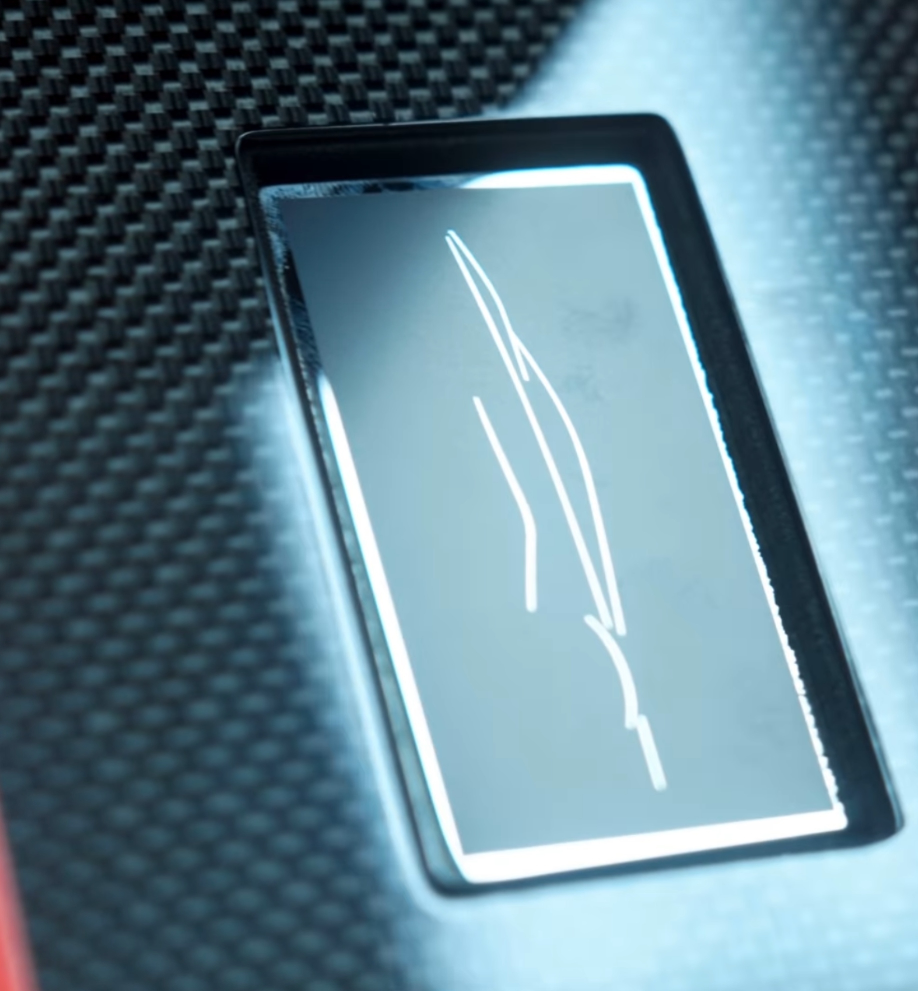 El detalle de la llave en el que se atisba la silueta del siguiente Hypercar.