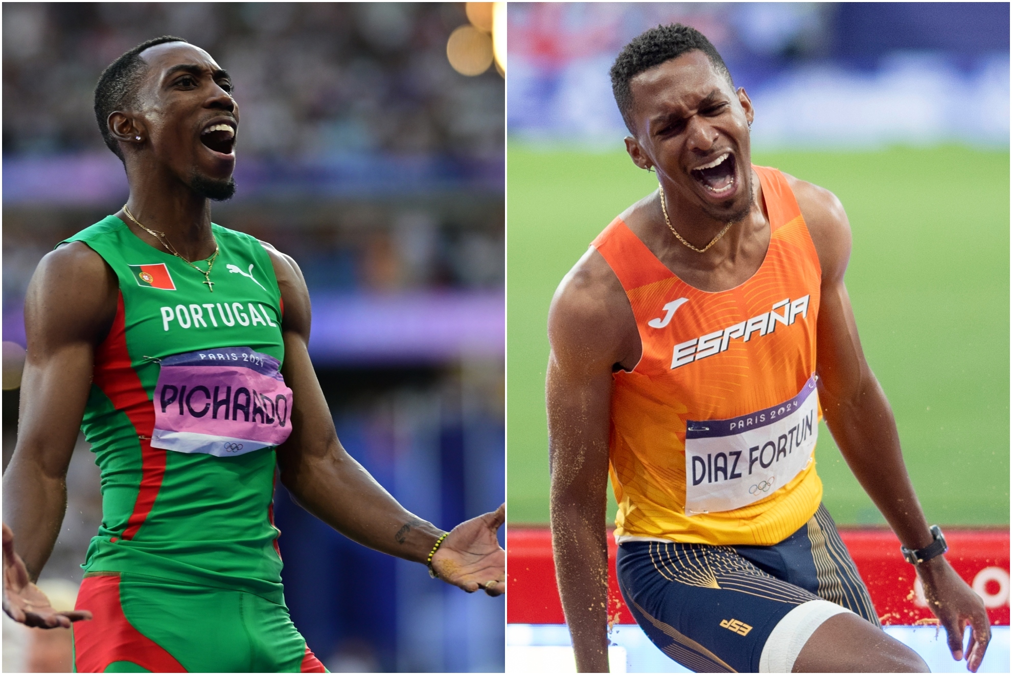 Pedro Pichardo, a la izquierda, y Jordan D
