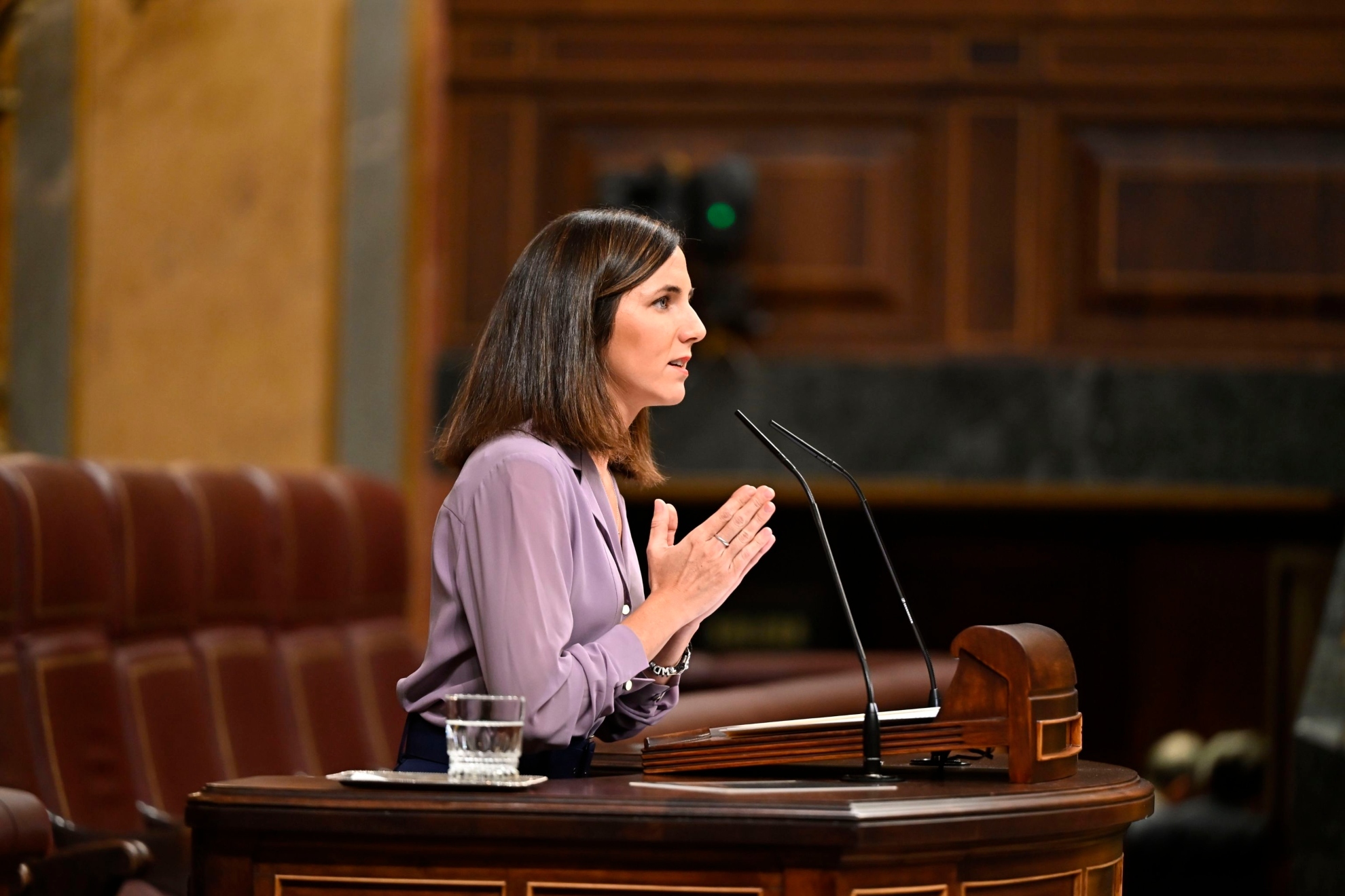 Ione Belarra, a la carga contra Dani Alves en el Congreso: "Su familia dijo qui