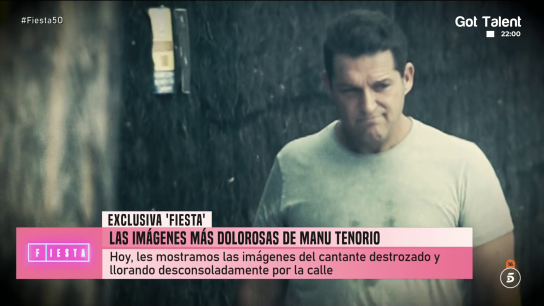 Manu Tenorio, abatido y llorando en la calle: "La pesadilla que est