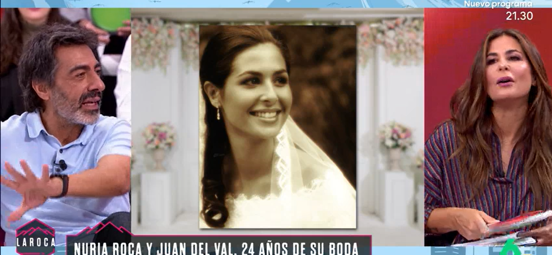 Nuria Roca le echa la bronca a Juan del Val por ceder fotos 