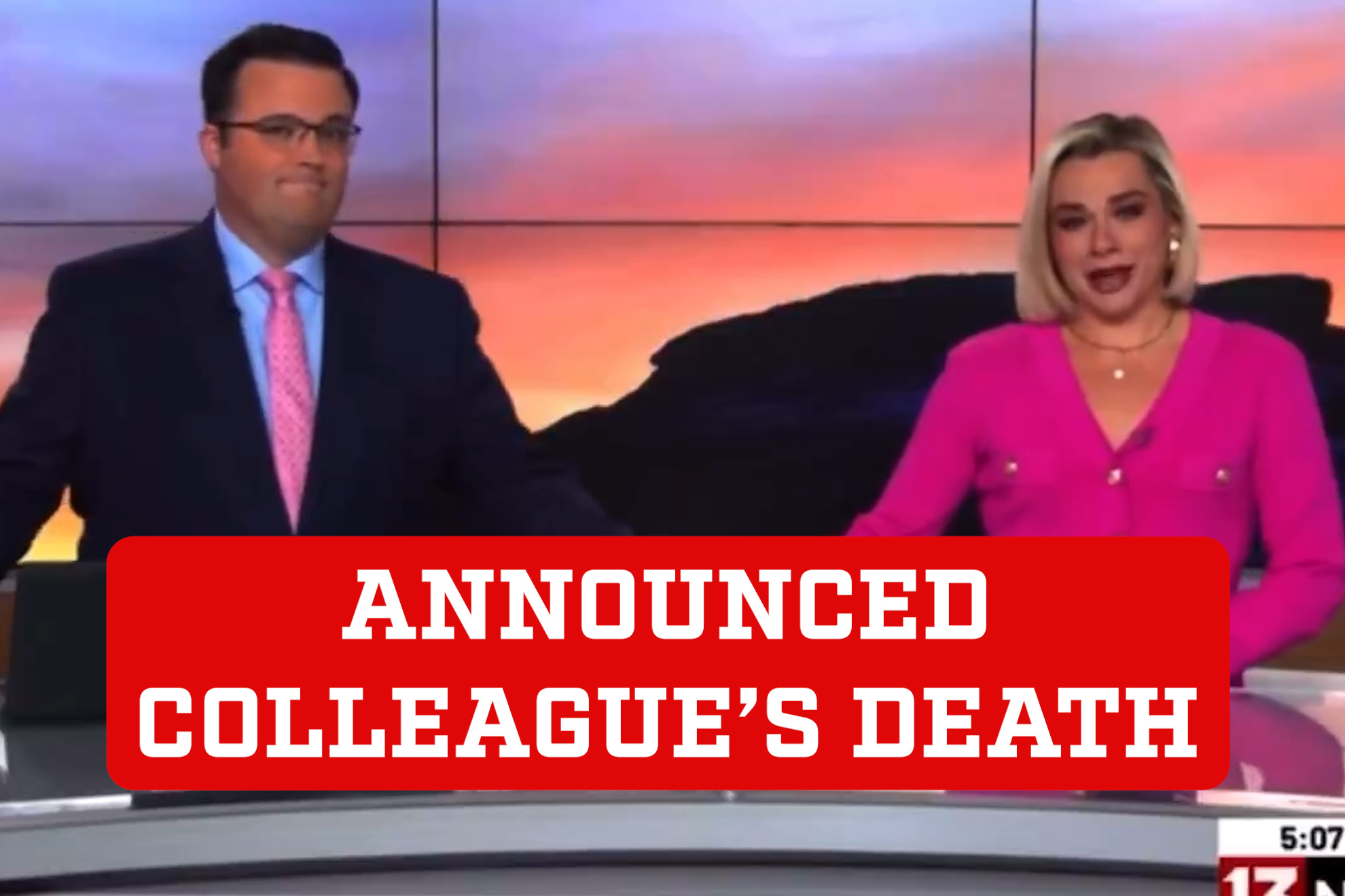 Ana Orsinis colleagues break down live on air announcing her heartbreaking death