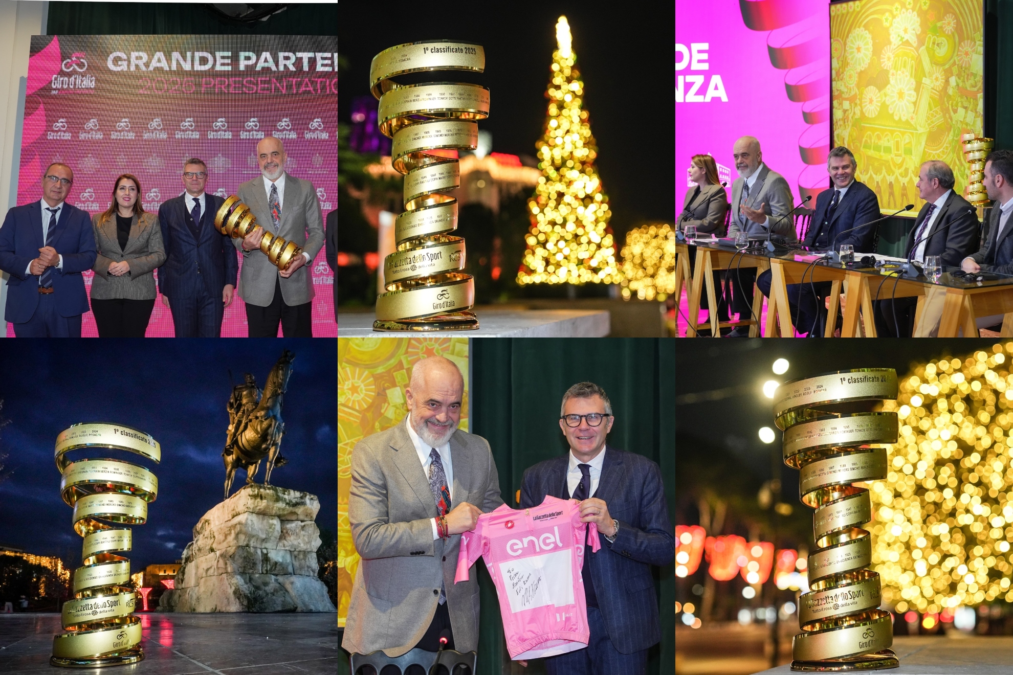 Las mejores im�genes de la presentaci�n de la Grande Partenza del Giro 2025 en Tirana